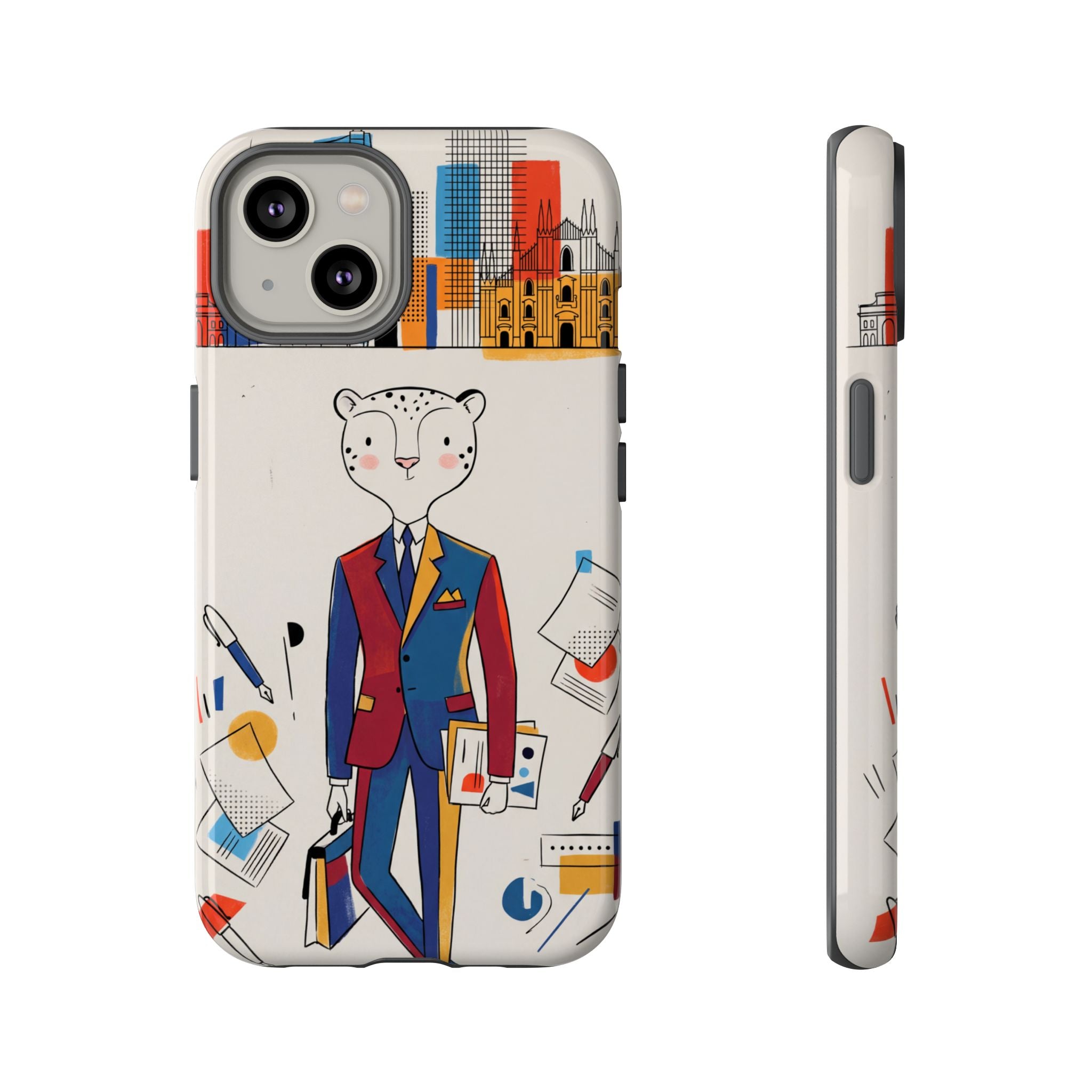 Leopard Executive Phone Case | Business Chic Illustrated