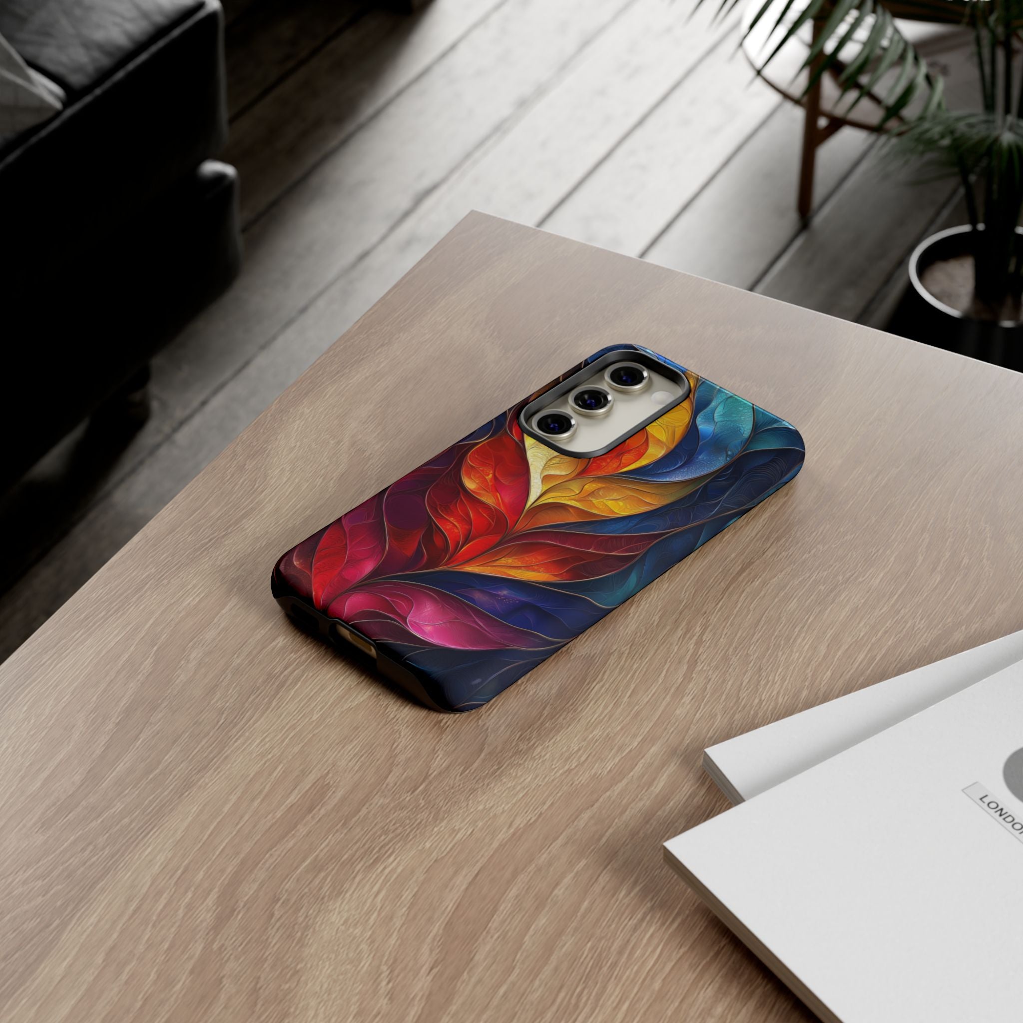 Abstract Colourful Leaf Samsung Galaxy Case