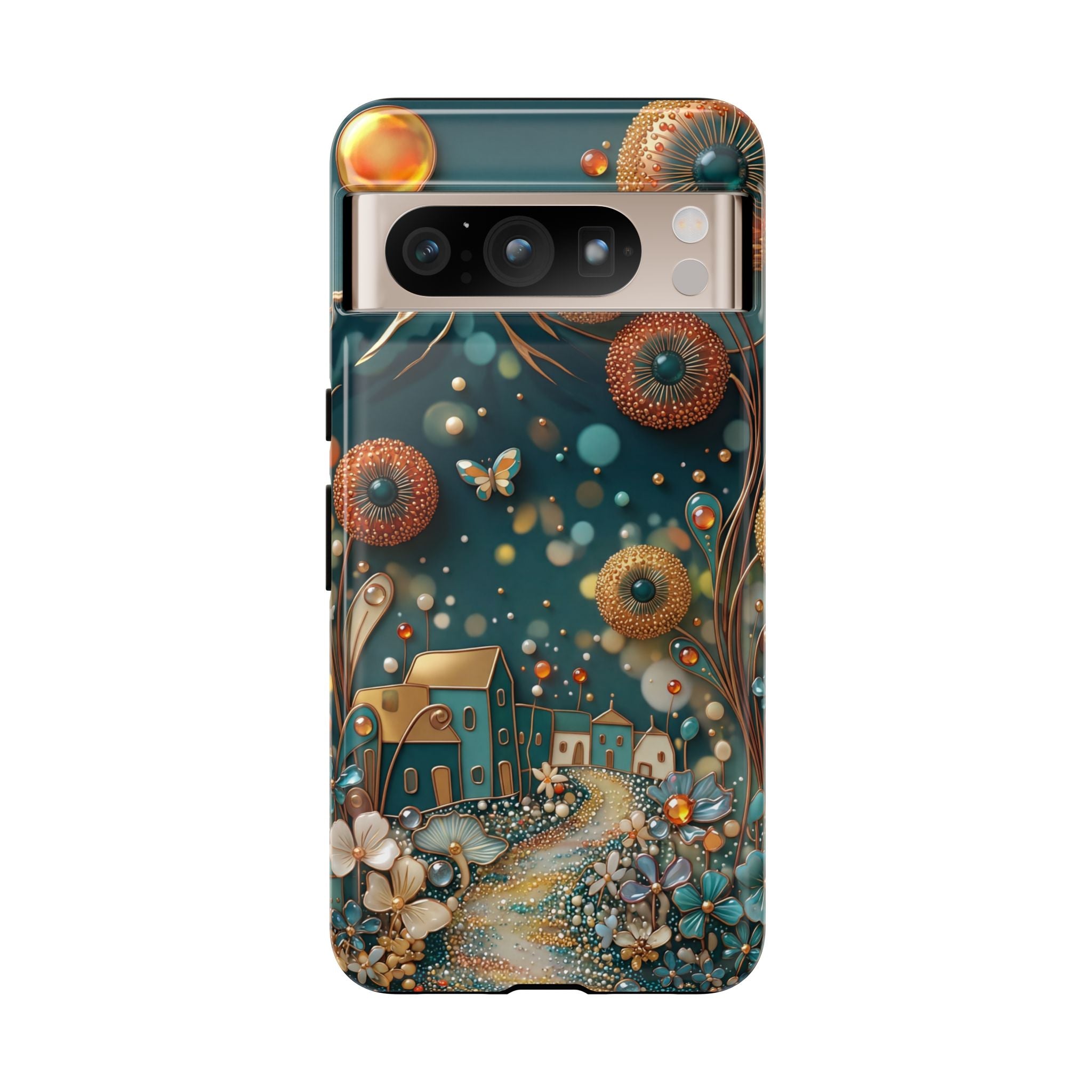 Whimsical Night Village Google Pixel Case