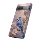 Blue Jay Google Pixel Phone Case | Bird Floral Phone Case