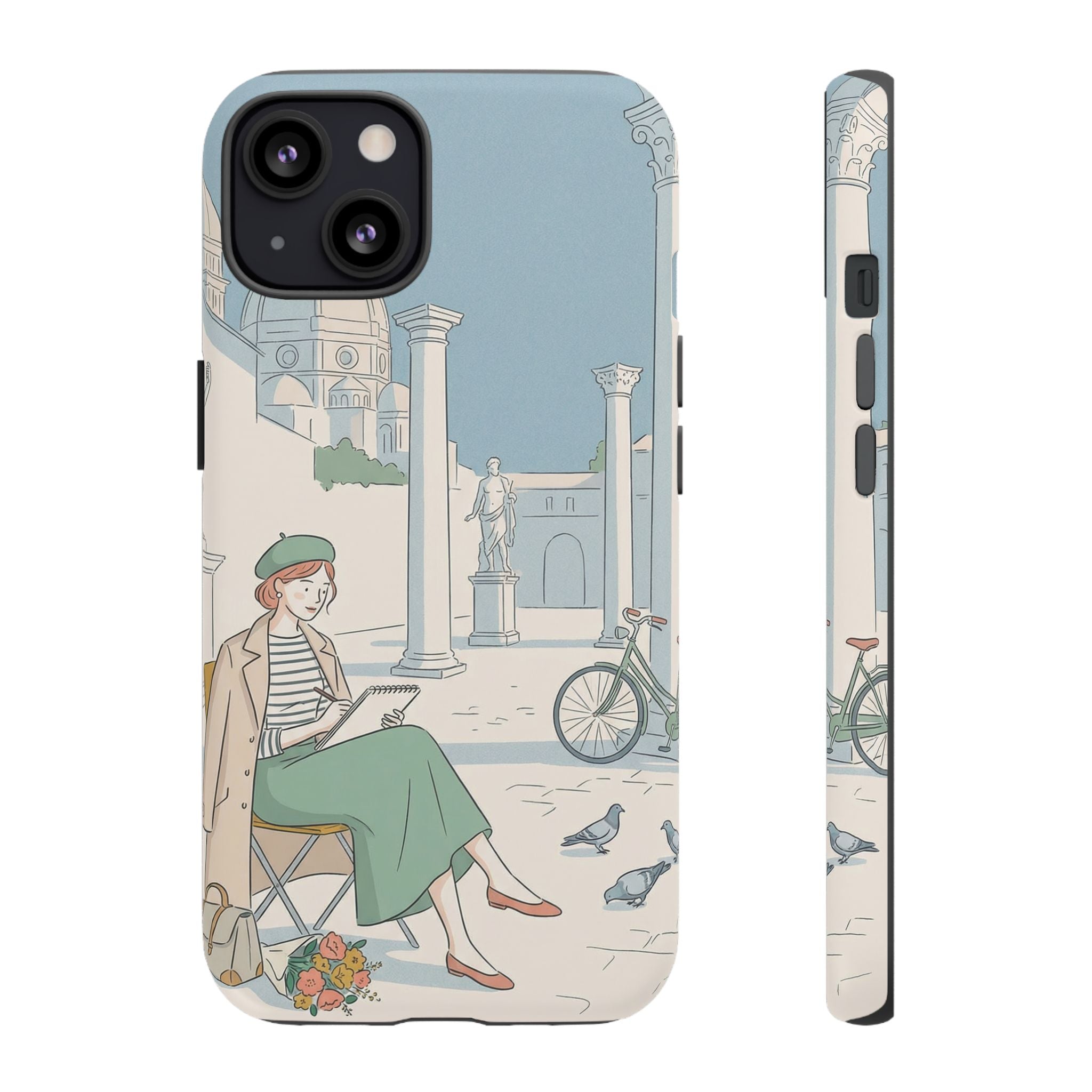 Florence Art Aesthetic iPhone Case | Renaissance Italy Travel Illustration