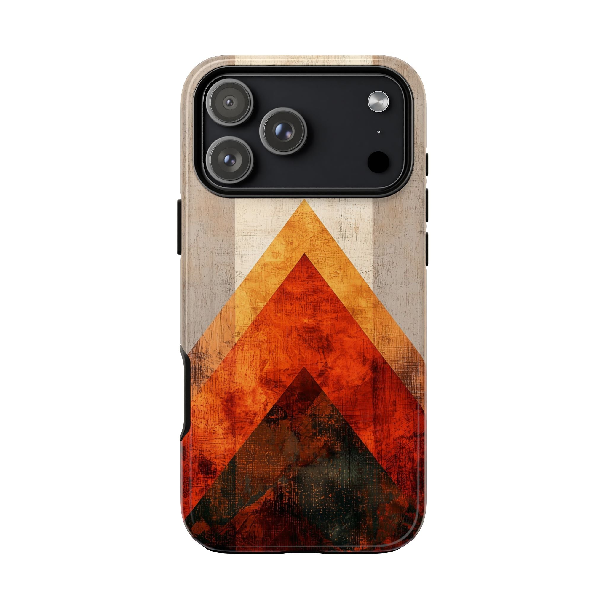 Retro Geometric Sunset iPhone Case