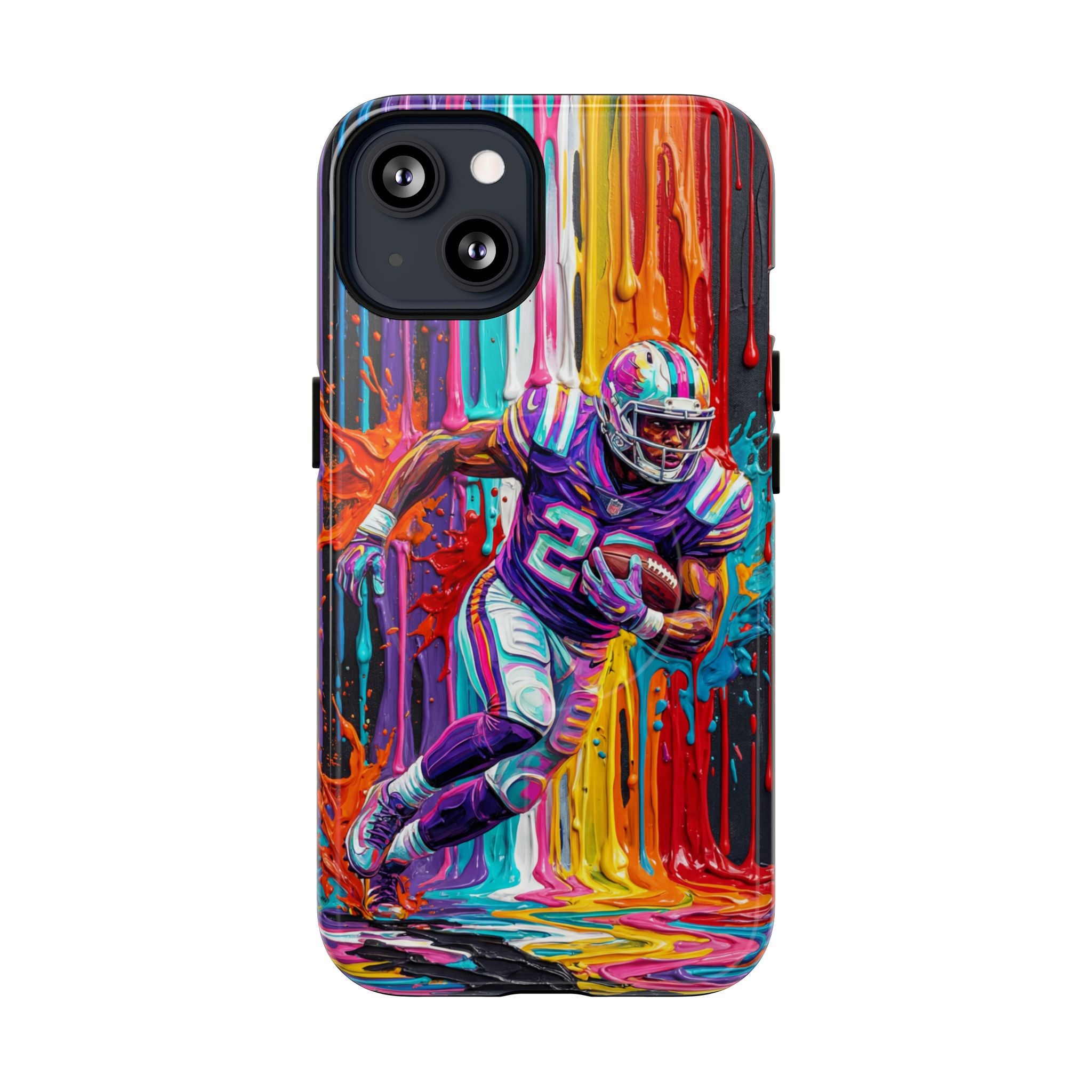 Vibrant American Football Runner MagSafe iPhone Case