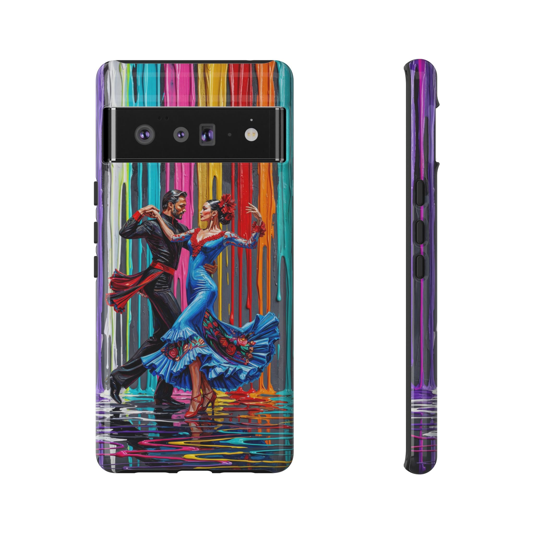 Colorful Tango Google Pixel Phone Case | Vibrant Dancing Couple Art Protection
