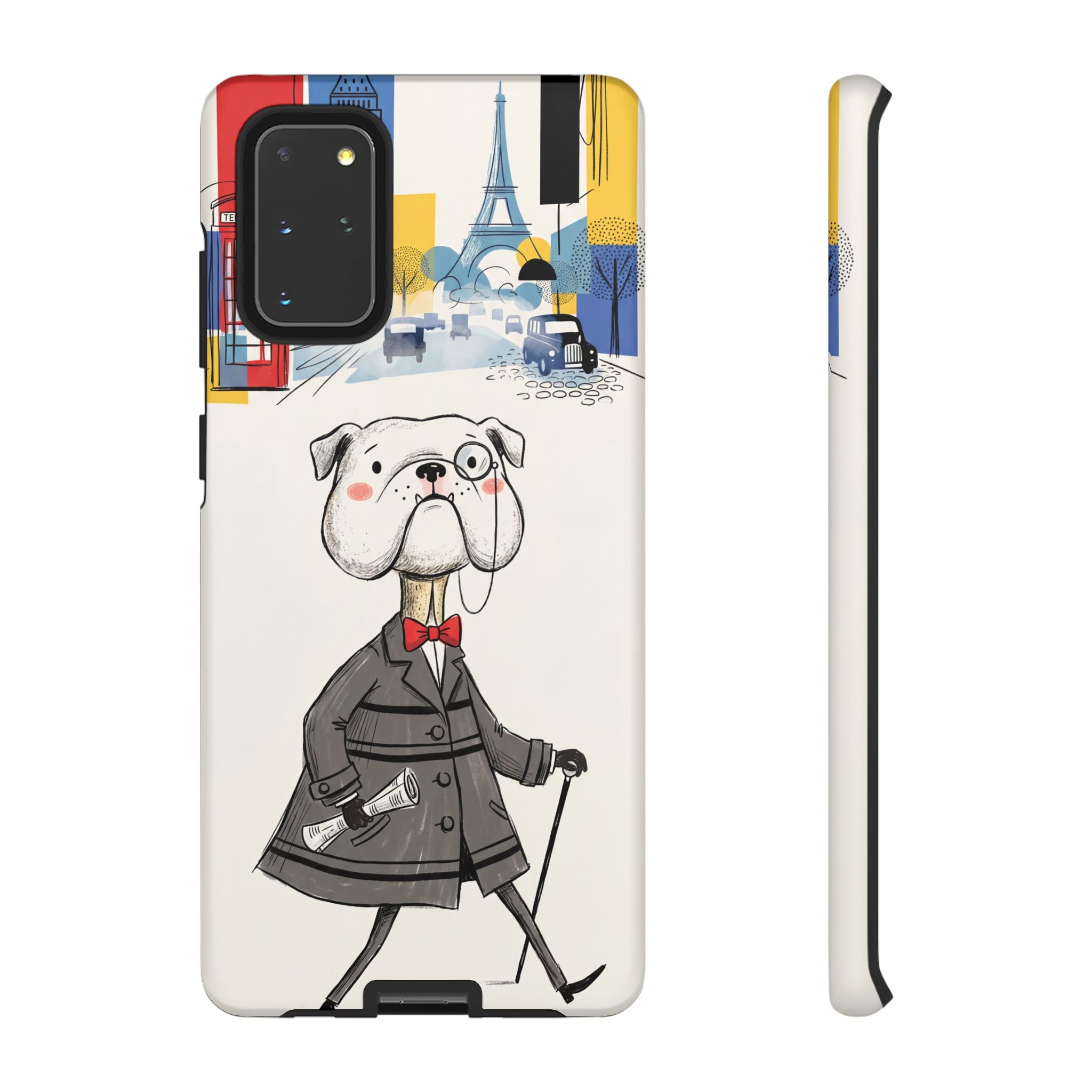 Vintage Dapper Gentleman Bulldog Samsung Galaxy Phone Case