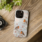 Robin Bird iPhone Case | Winter Berries iPhone Case