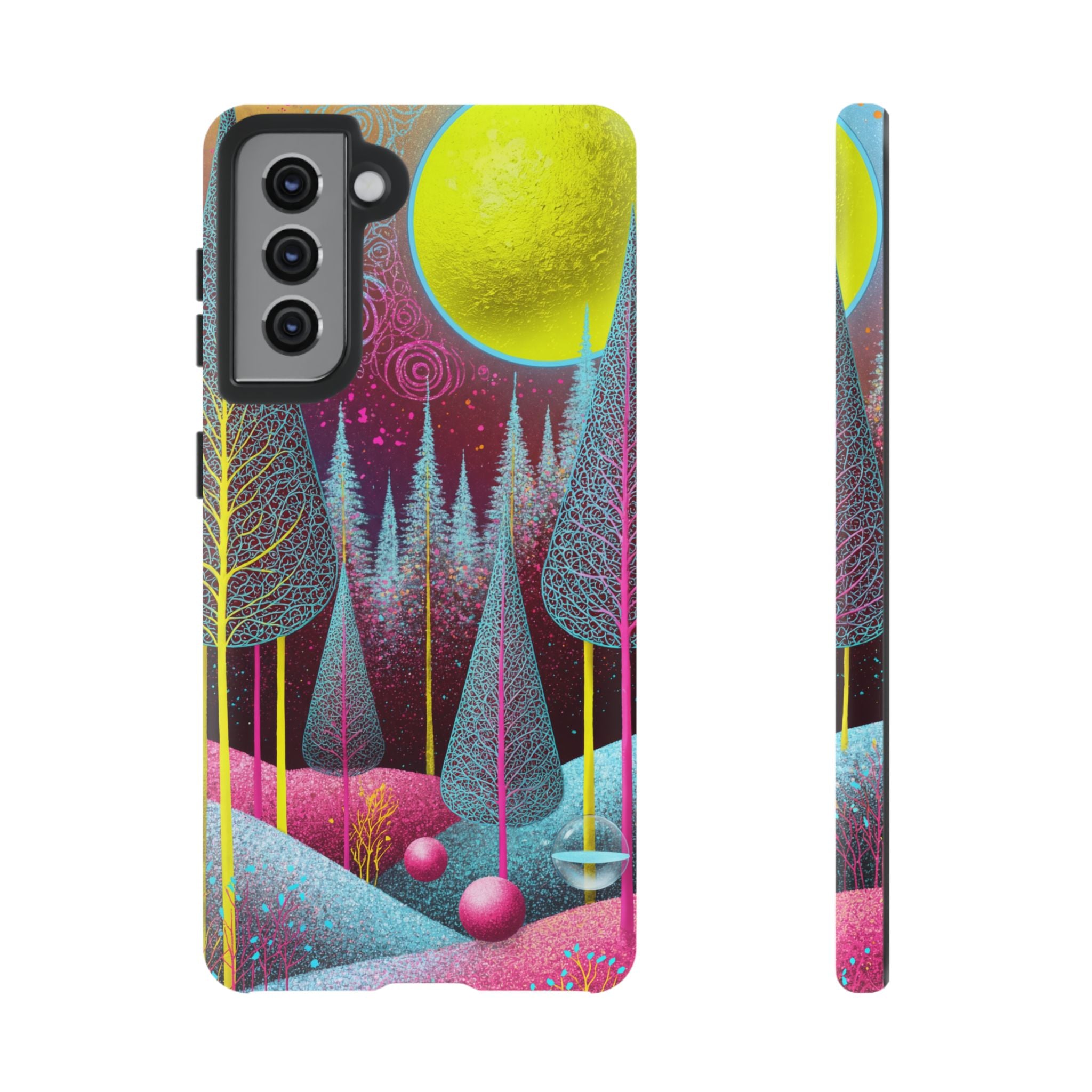 Neon Dreamscape Forest Samsung Galaxy Case