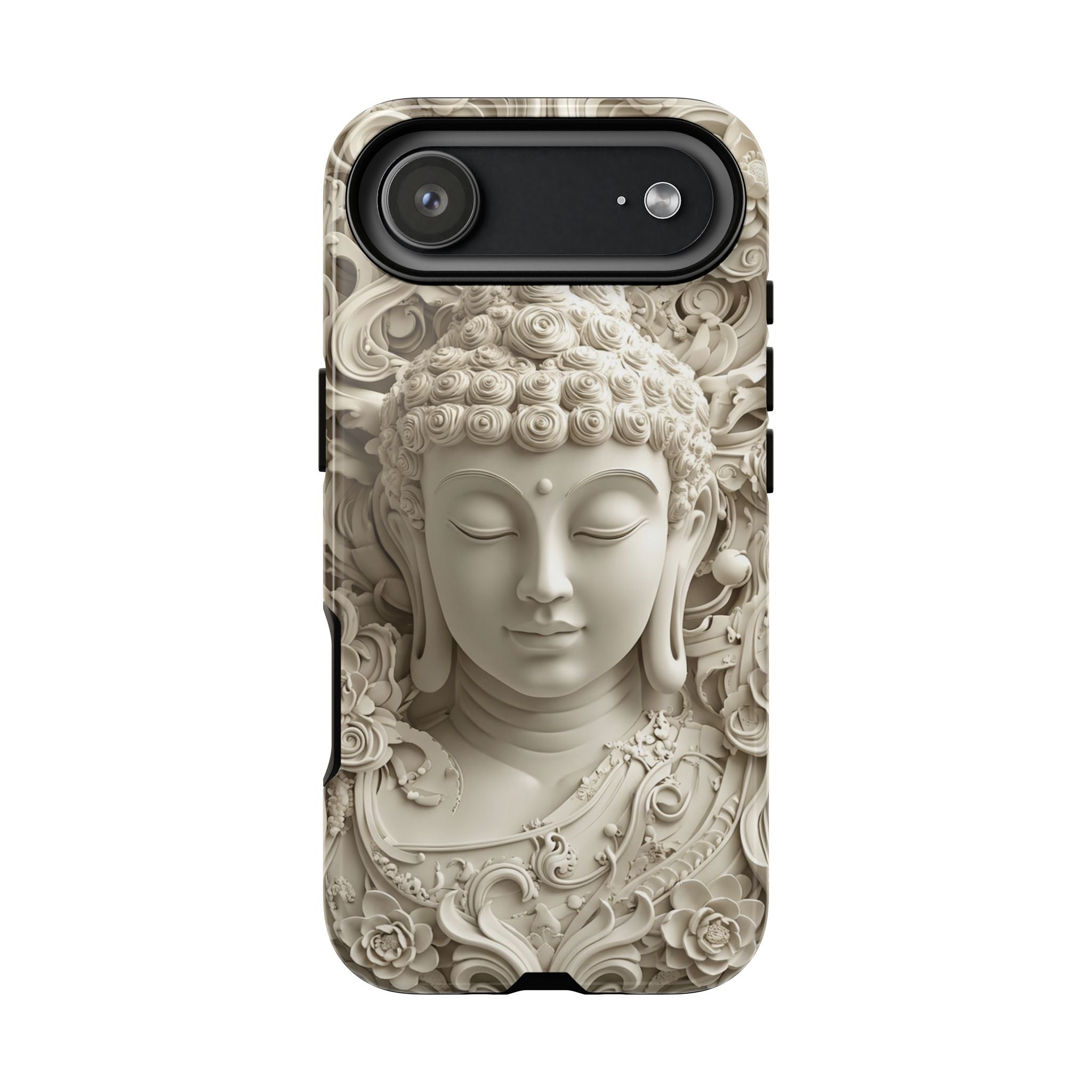 Buddha Relief iPhone Case — Serene Zen Protective Phone Cover