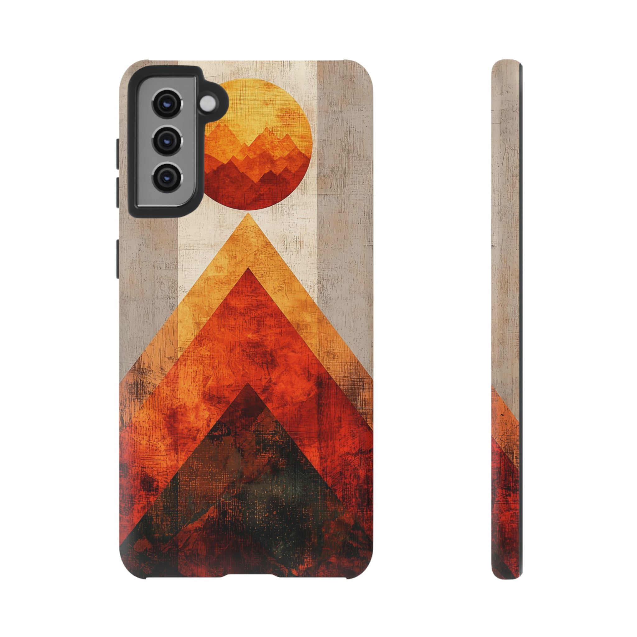 Retro Geometric Sunset Samsung Galaxy Case