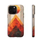 Retro Geometric Sunset iPhone Case