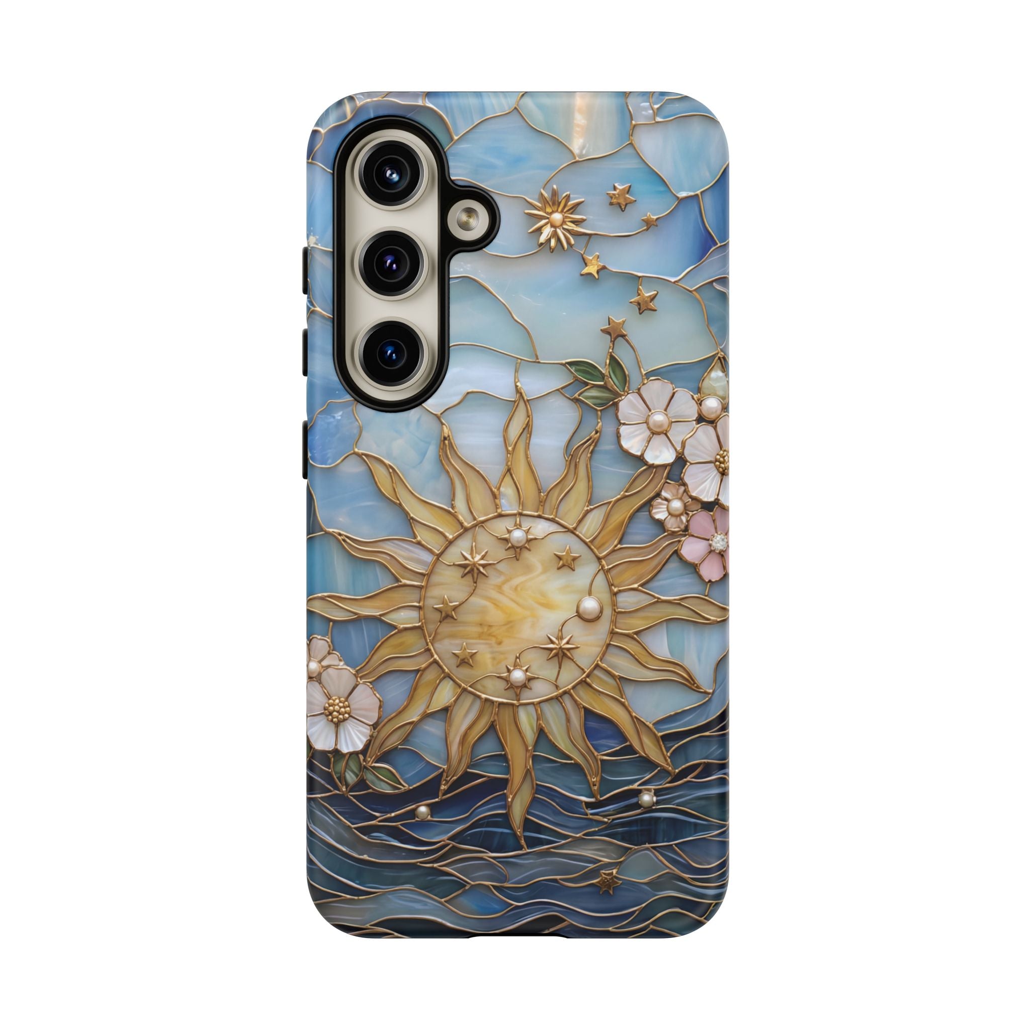Stained Glass Floral Sun & Sea Tough Samsung Galaxy Case