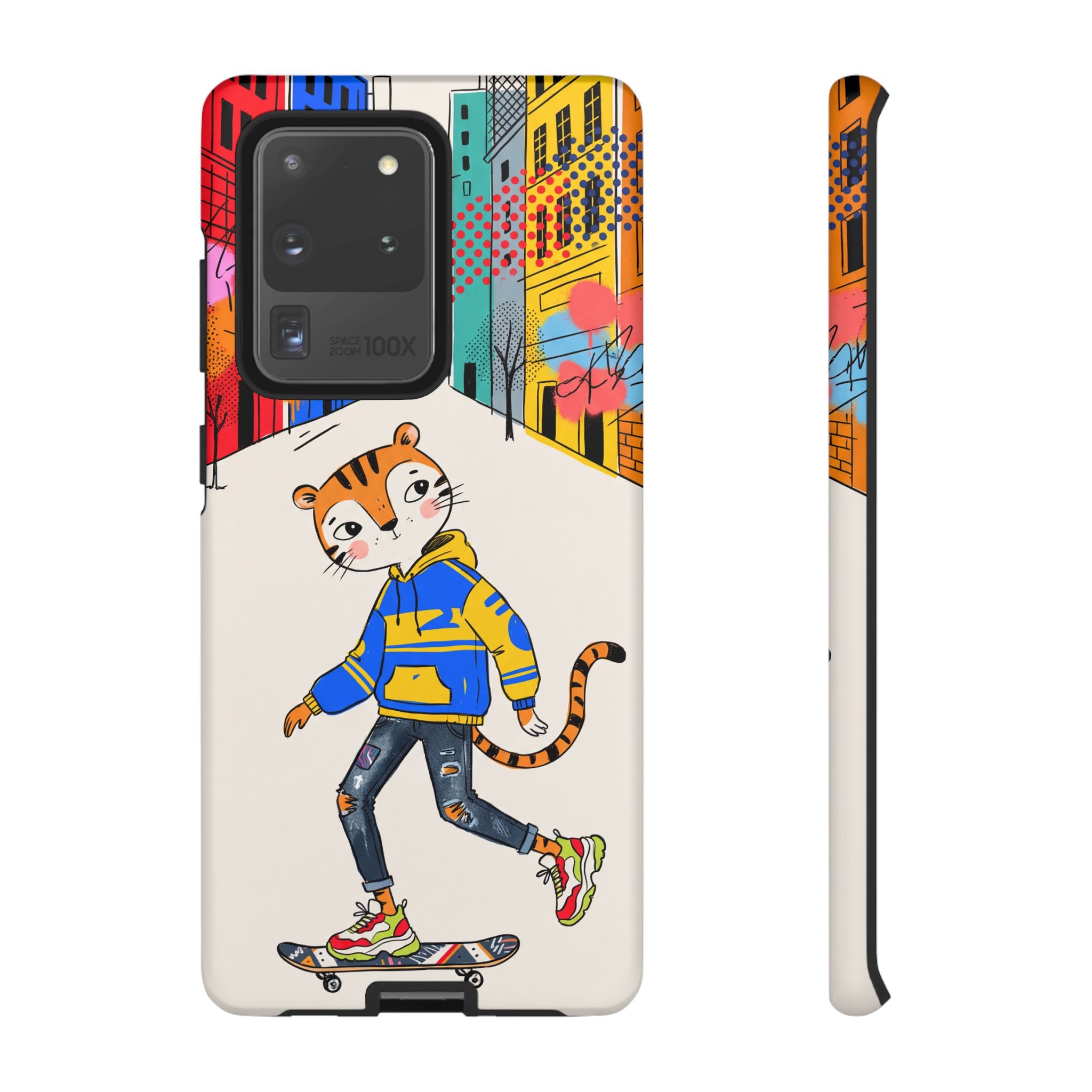 Skater Tiger Samsung Galaxy Phone Case