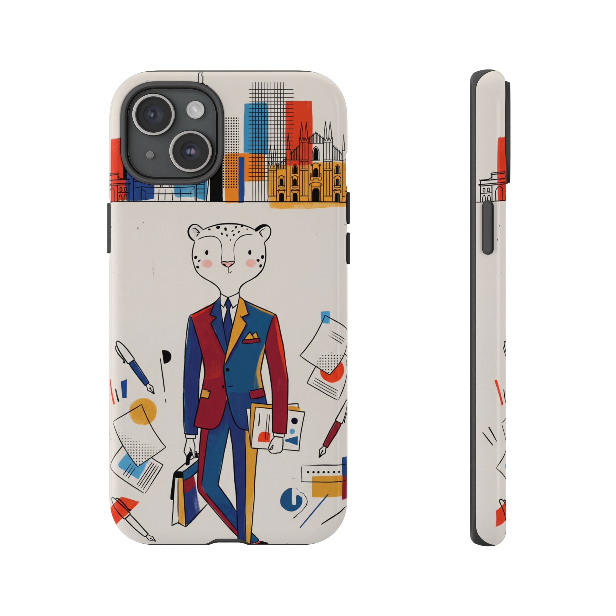 Leopard Executive Phone Case | Business Chic Illustrated