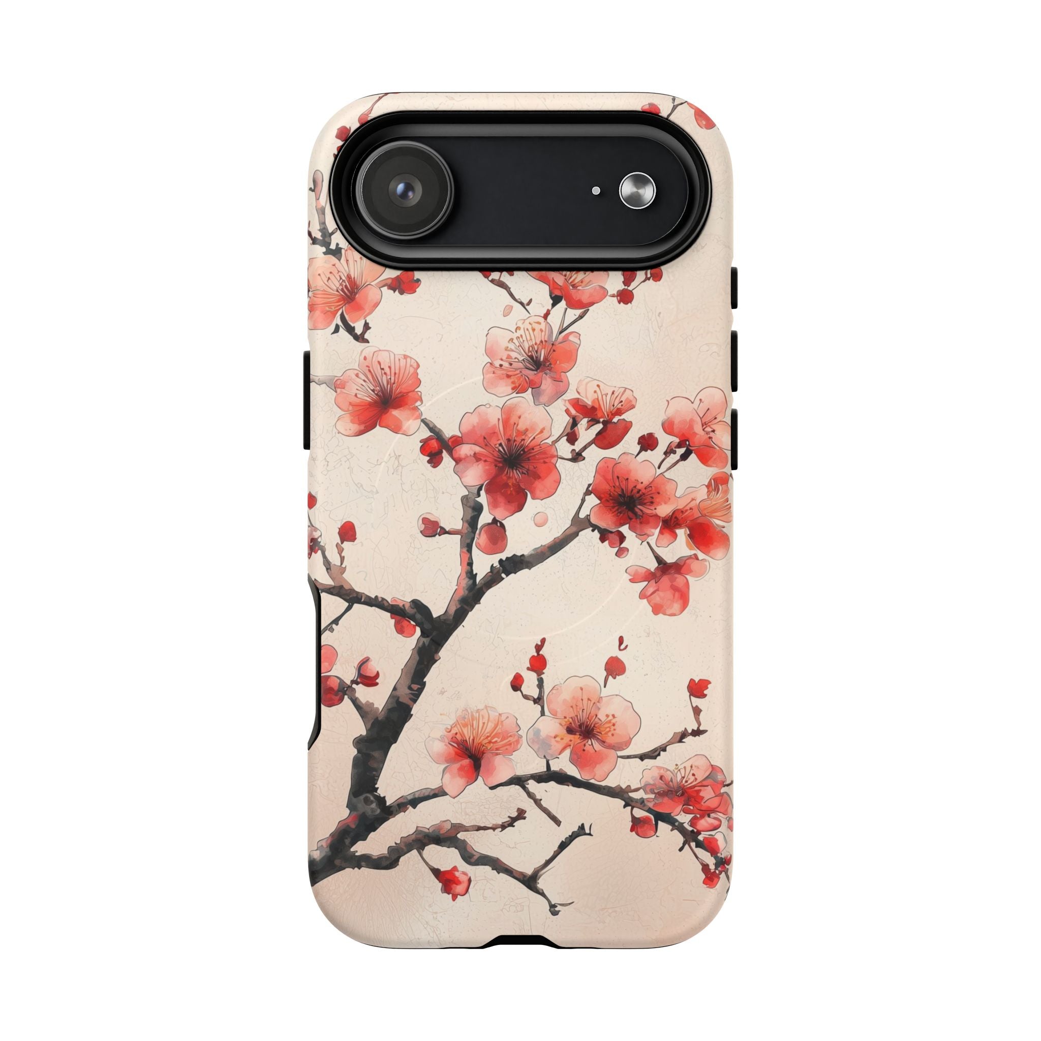 Cherry Blossom MagSafe iPhone Case | Floral Pink Blossom Branch Design