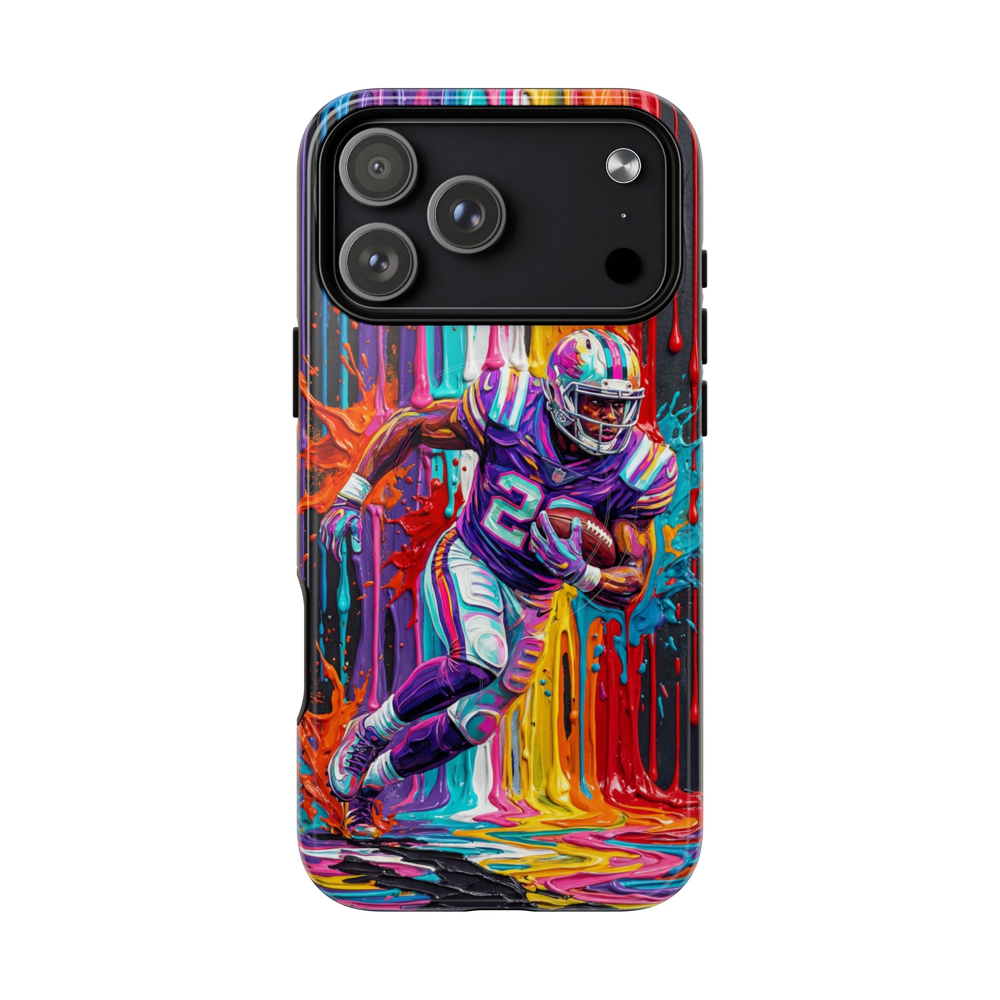 Vibrant American Football Runner MagSafe iPhone Case
