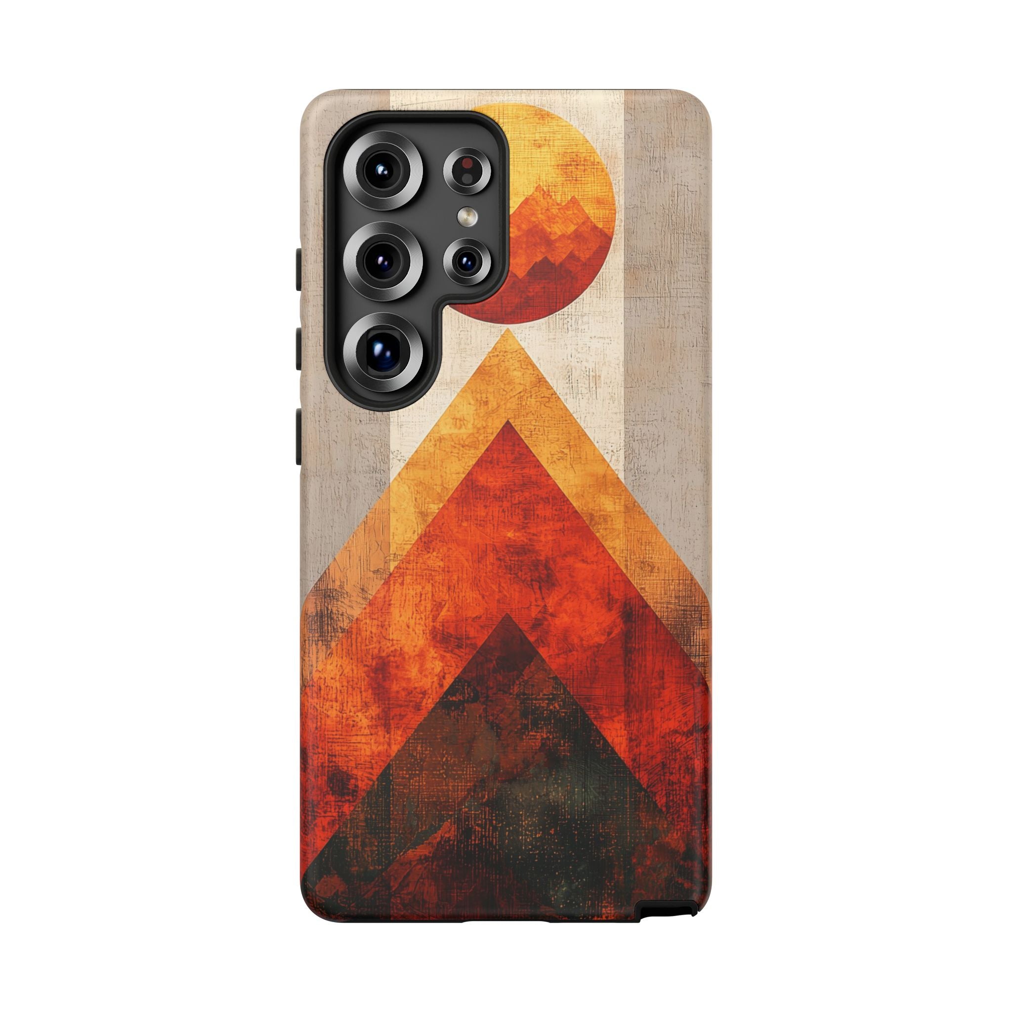 Retro Geometric Sunset Samsung Galaxy Case