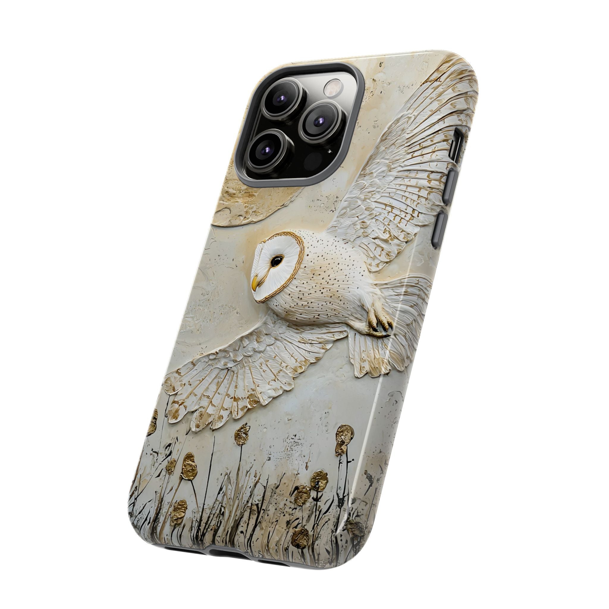 Barn Owl iPhone Case — Elegant Flying Owl Wildlife