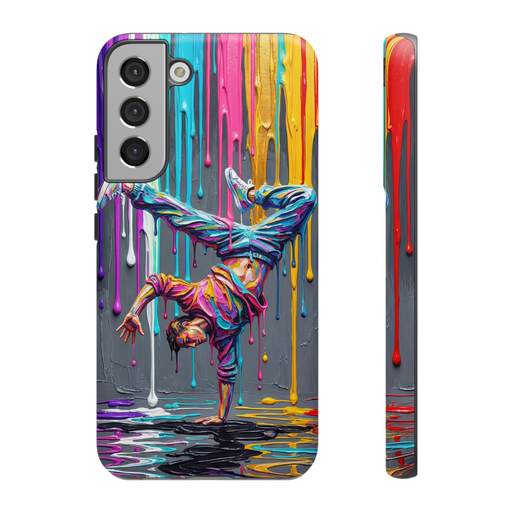 Colorful Breakdancer Graffiti Tough Samsung Galaxy Phone Case