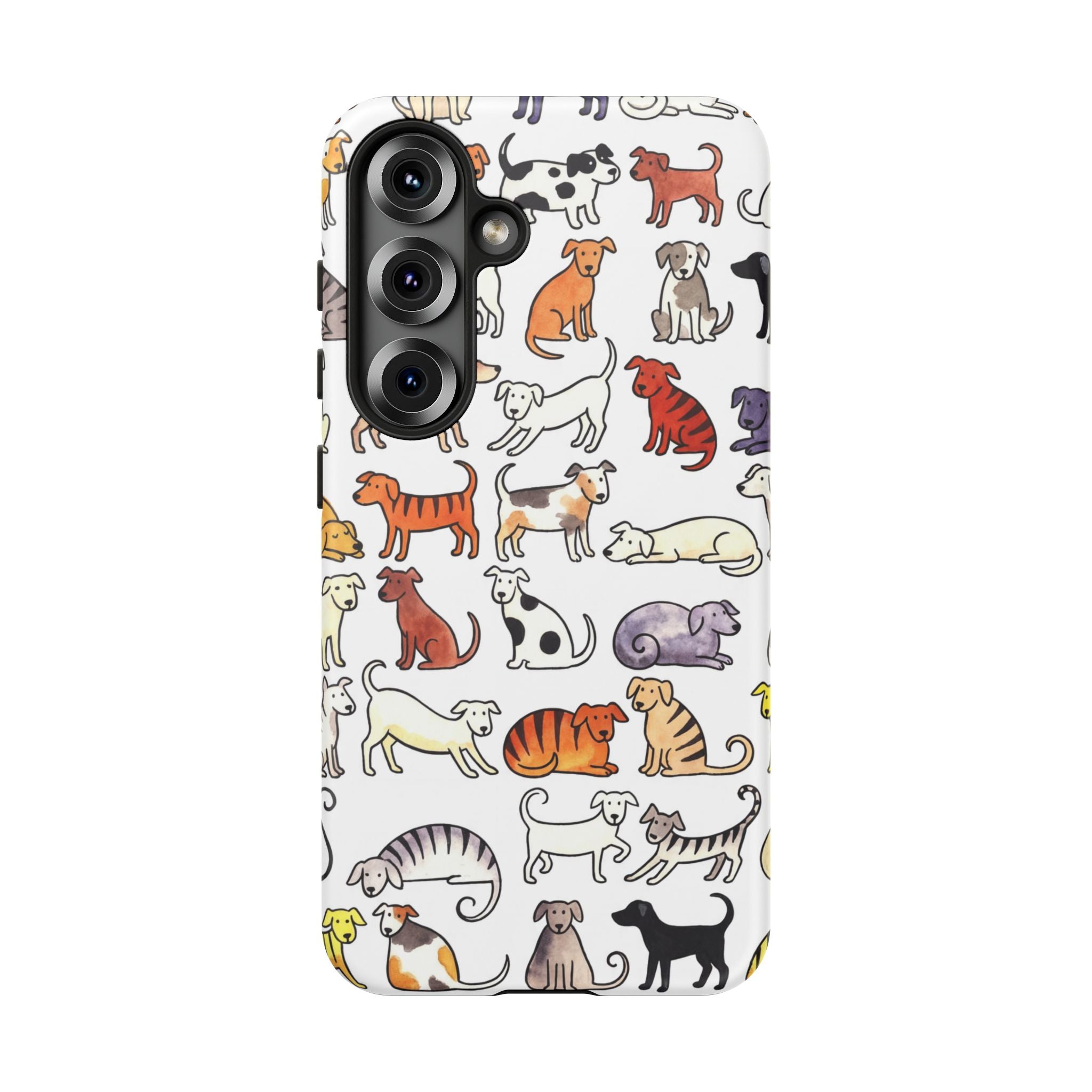 Dog Pattern Samsung Galaxy Case | Cute Colourful Dogs