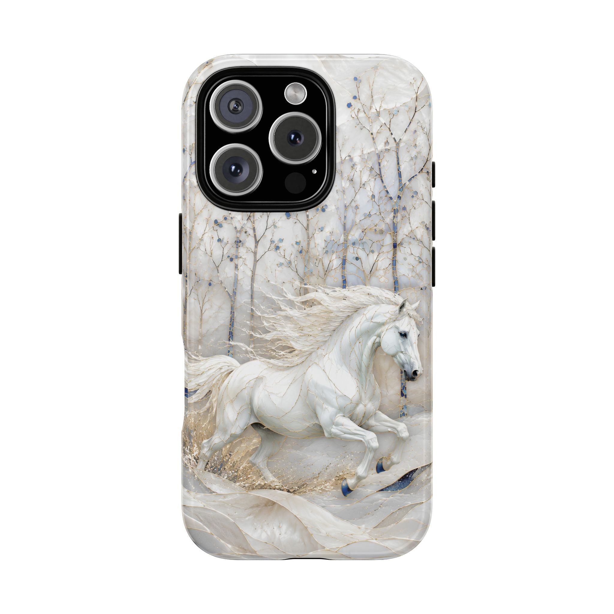 White Horse iPhone Case | Winter Forest iPhone Case