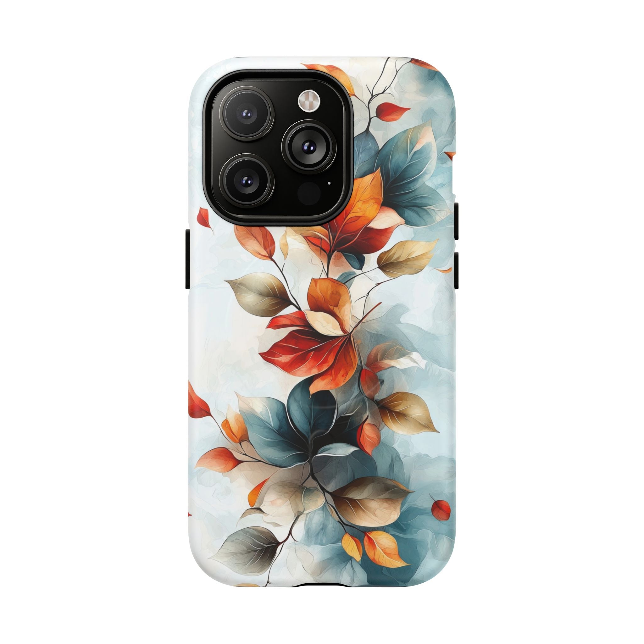 Custodia MagSafe resistente per iPhone con motivo floreale autunnali
