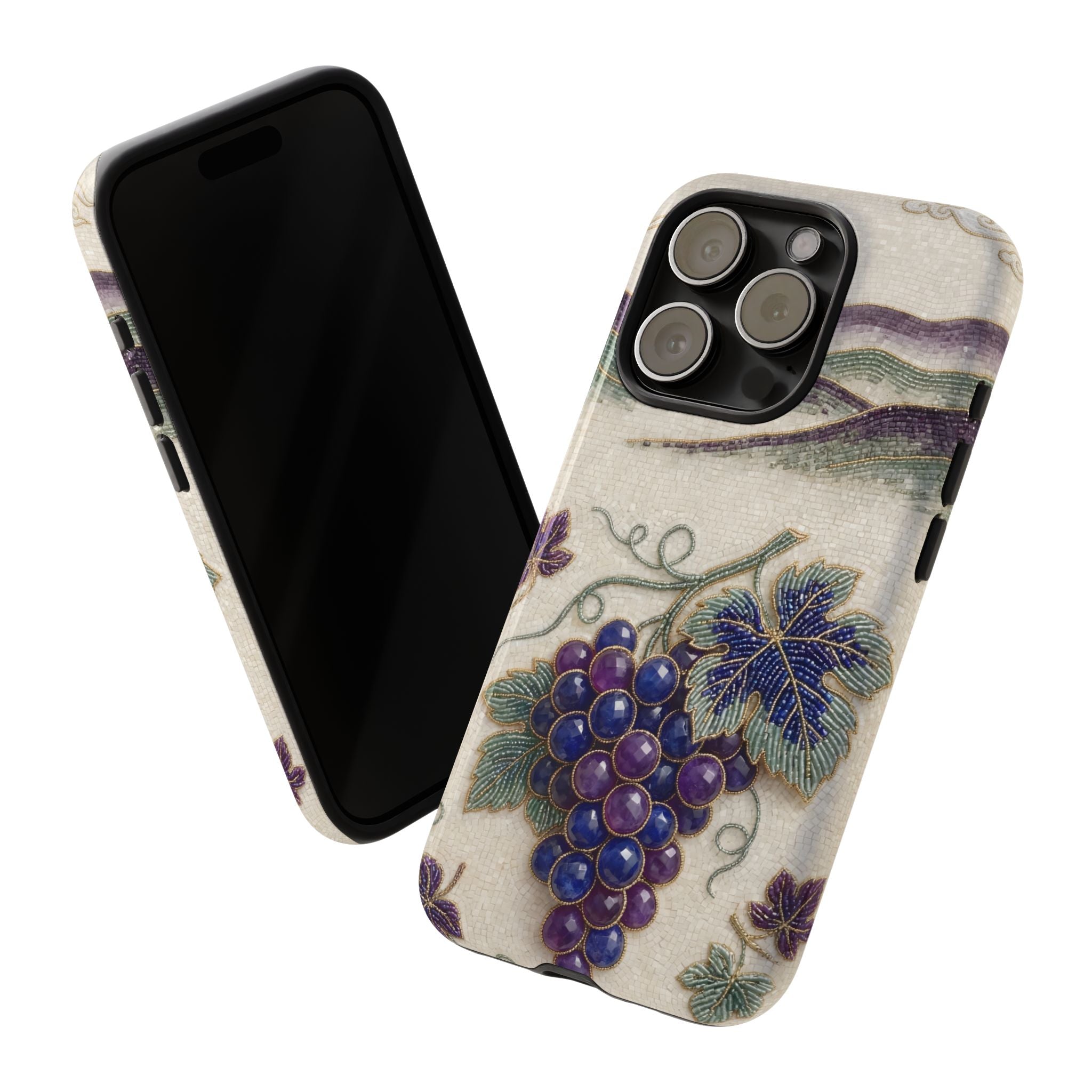 Vintage Grape iPhone Case – Botanical Vineyard Art Phone Cover