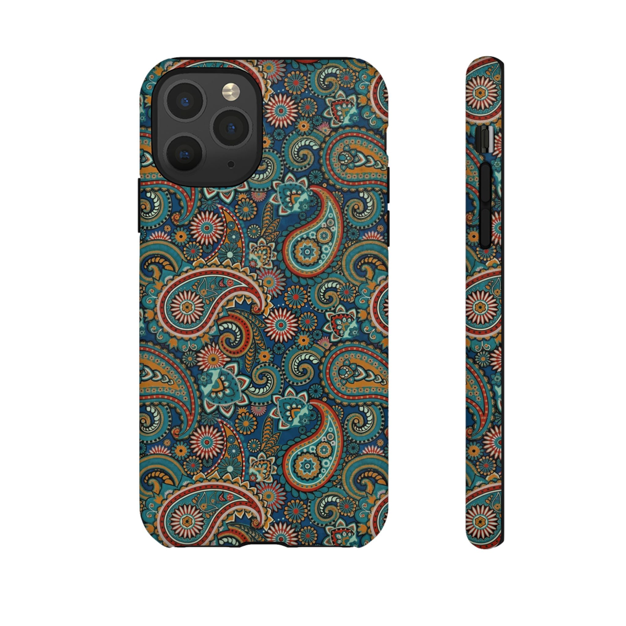 Batik Vibrant Paisley Protective Tough iPhone Case