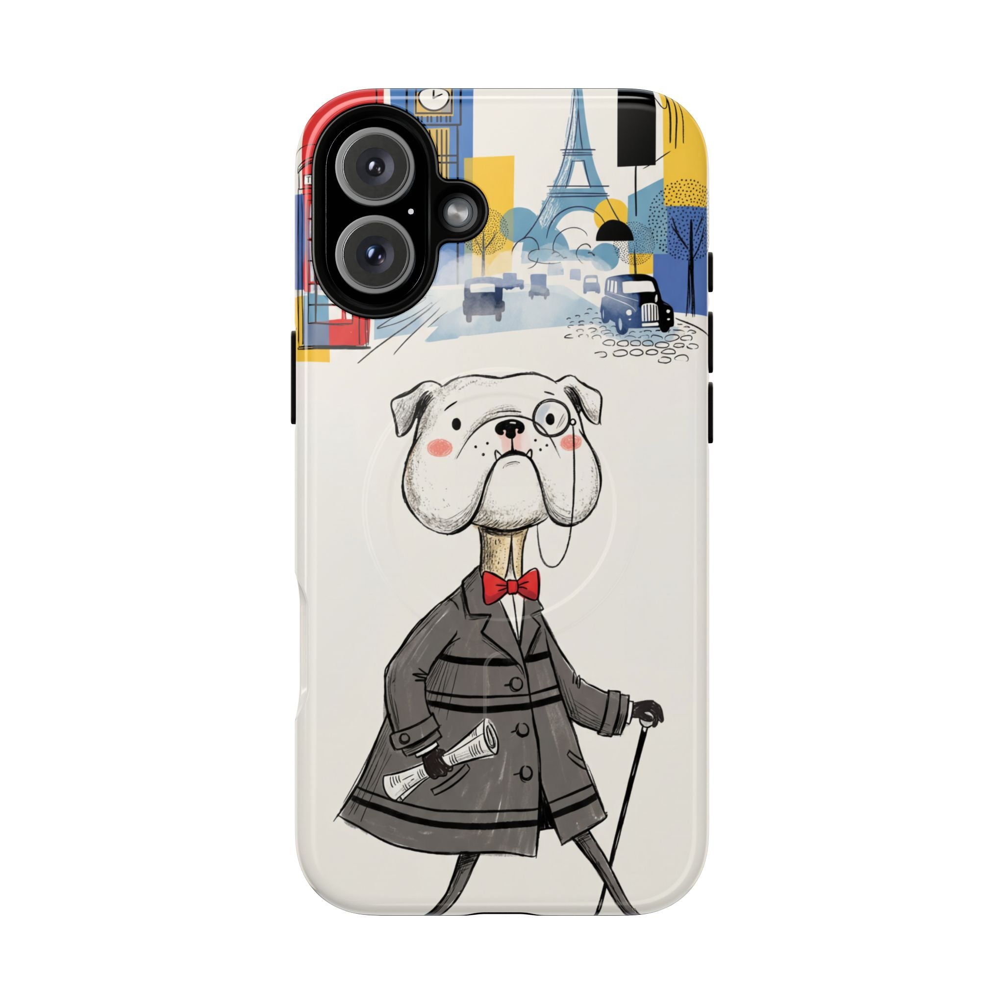 Vintage Dapper Gentleman Bulldog MagSafe iPhone Case