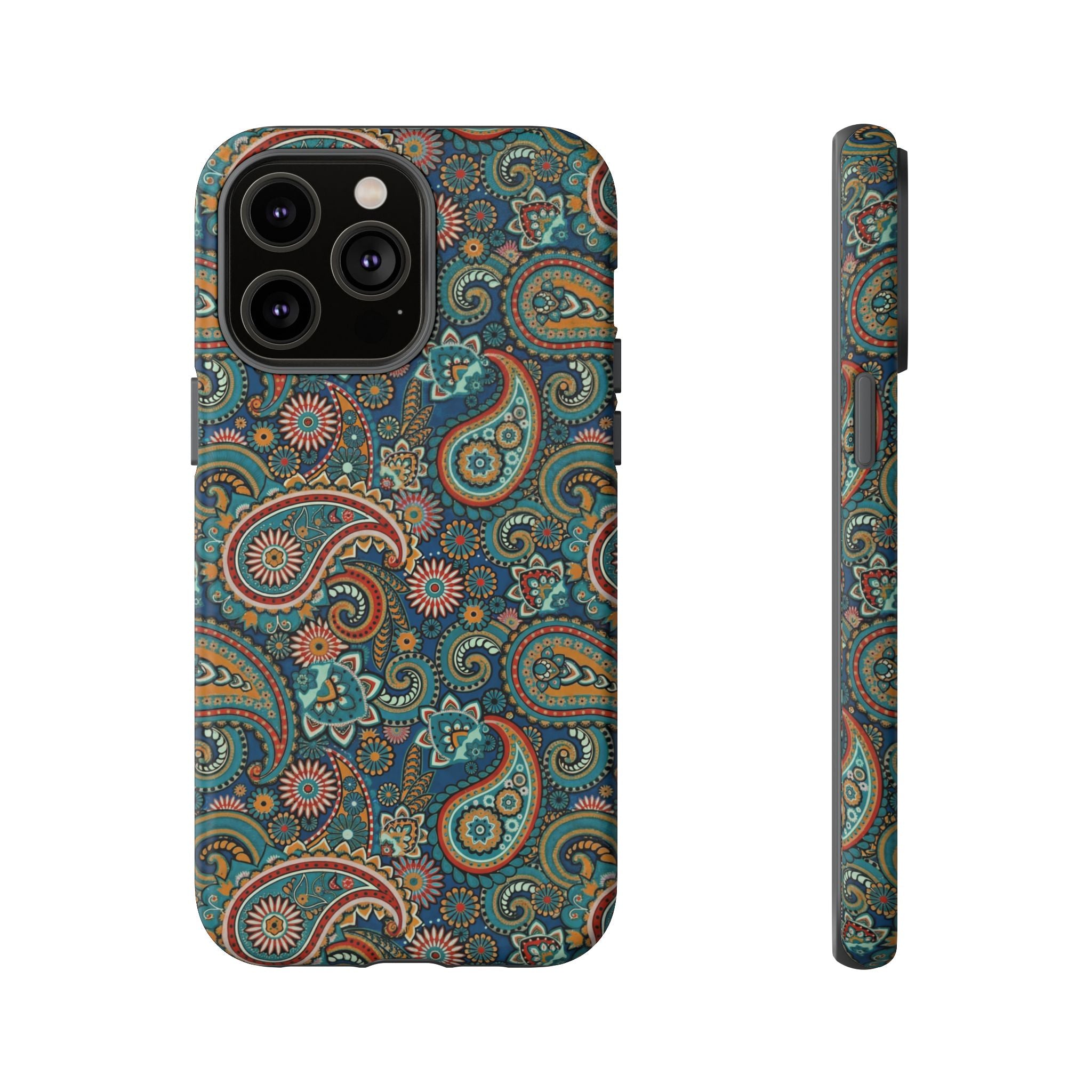 Batik Vibrant Paisley Protective Tough iPhone Case