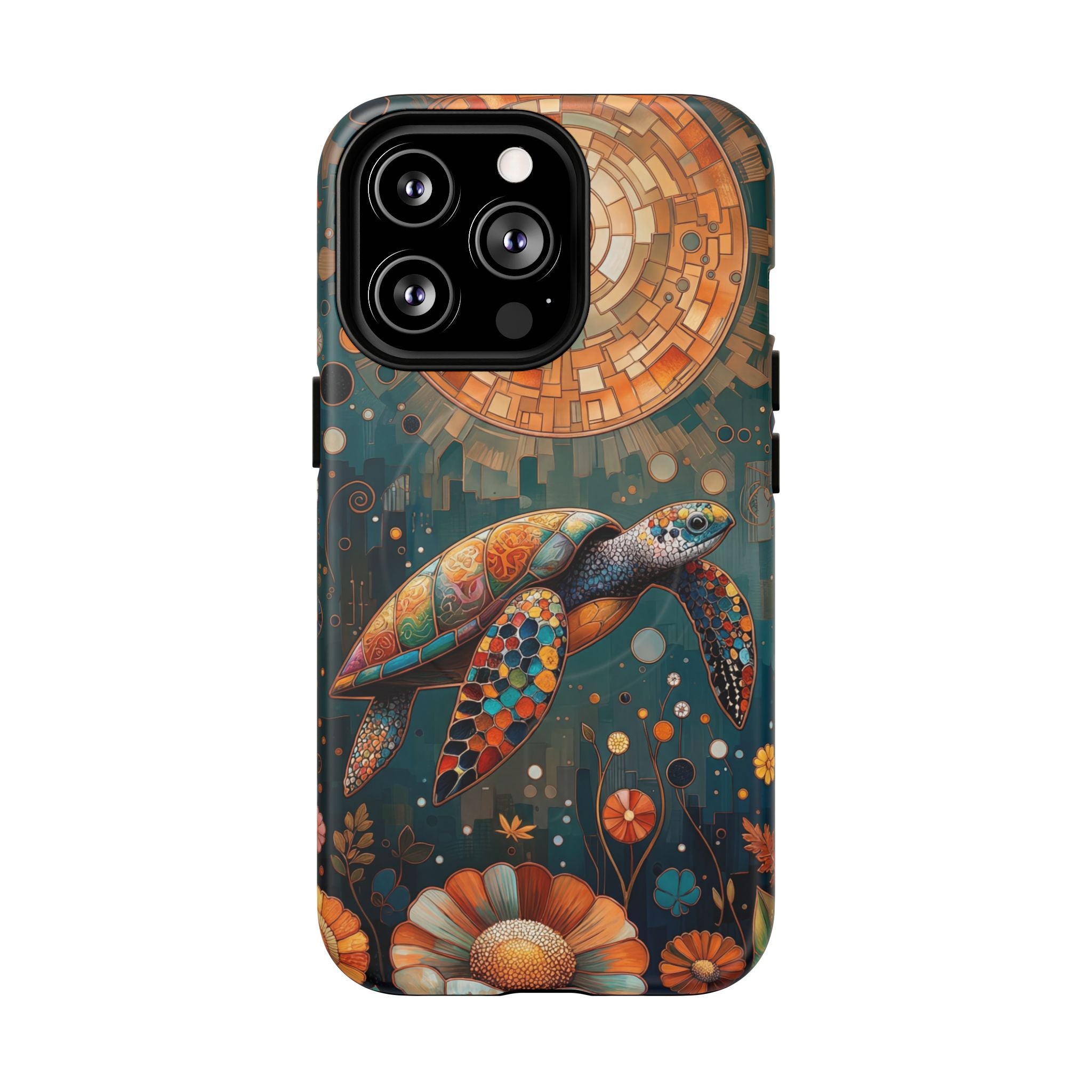 Custodia MagSafe per iPhone a forma di tartaruga marina