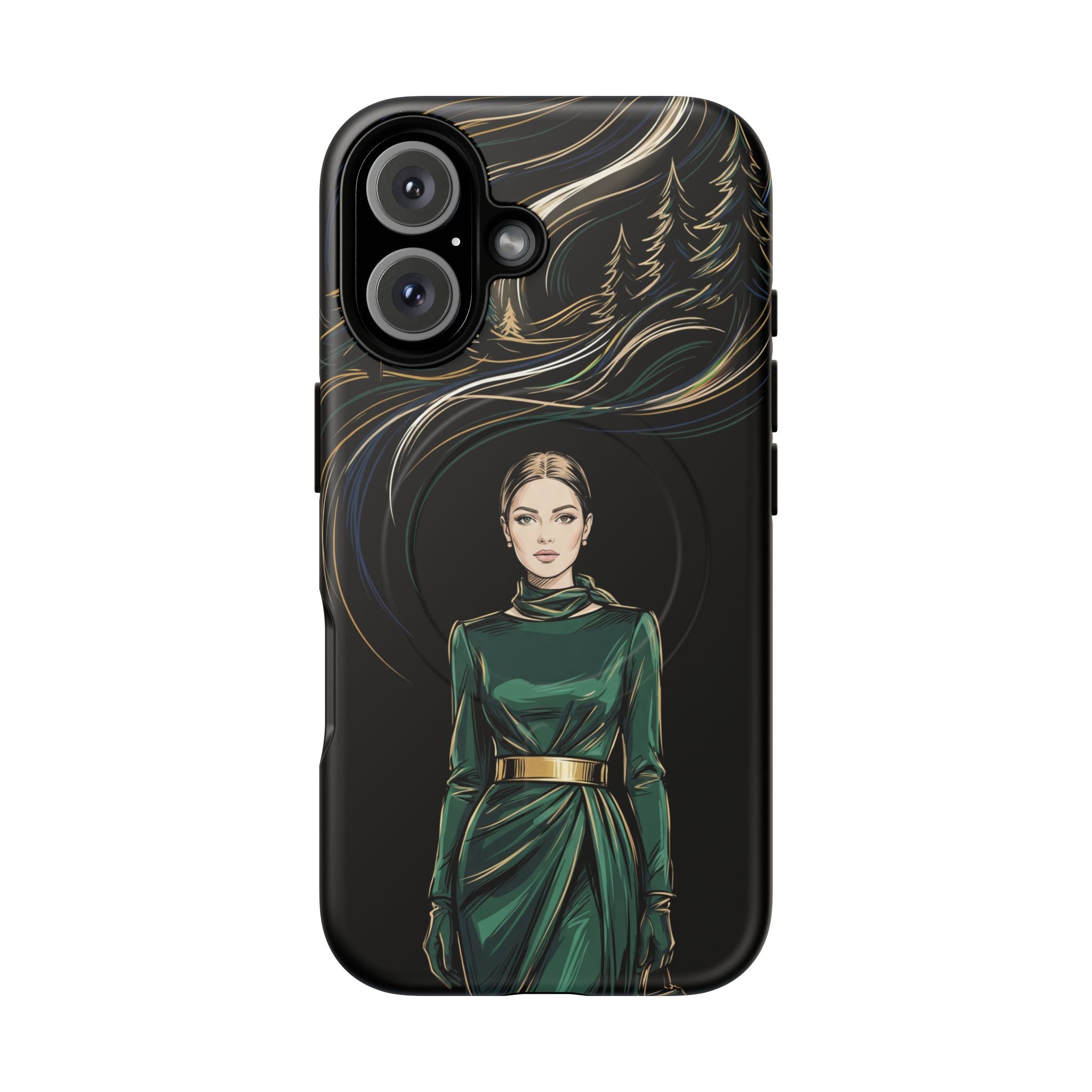Elegant Forest Woman MagSafe iPhone Case