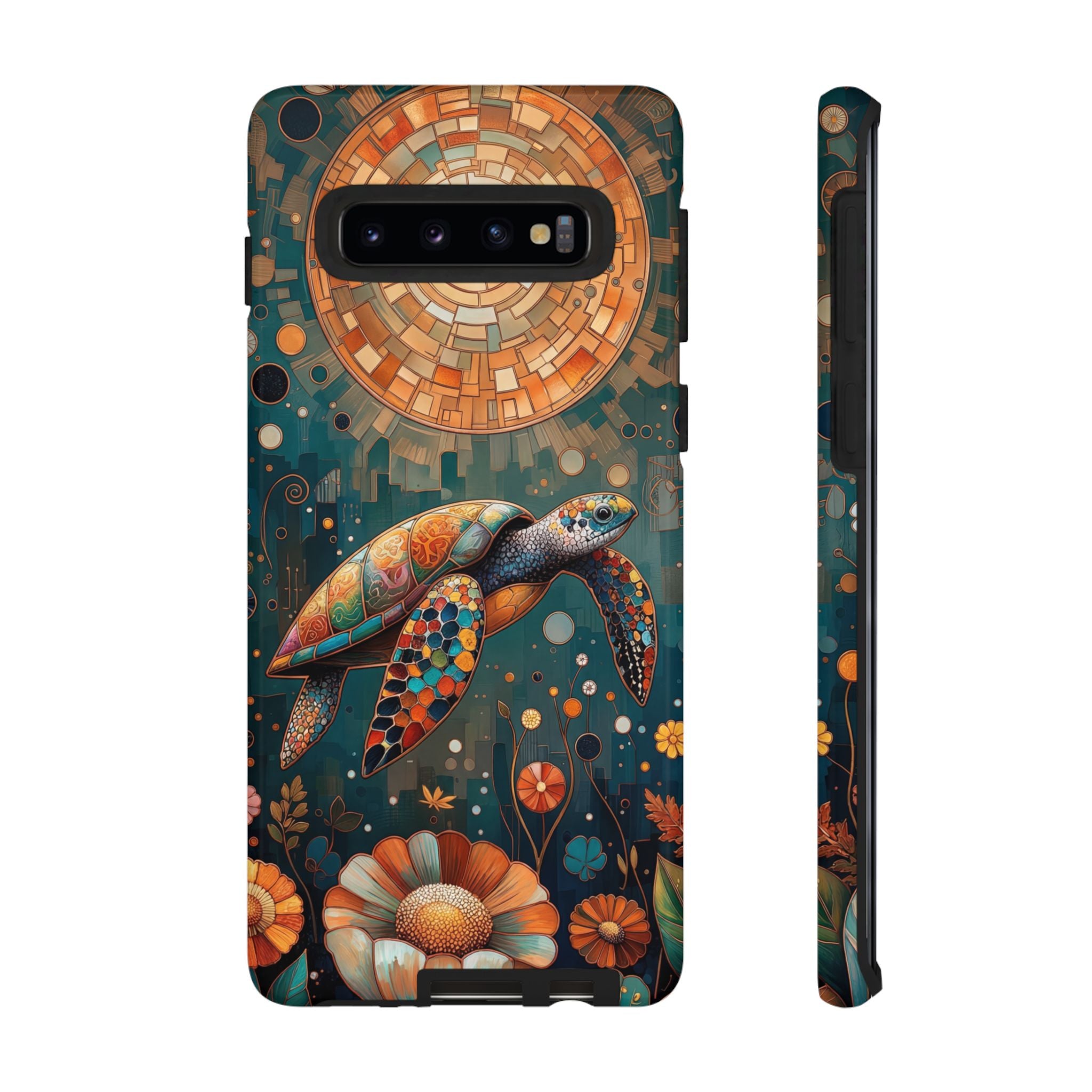 Colourful Mosaic Sea Turtle Samsung Galaxy Case