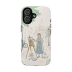 Artist in Paris MagSafe iPhone Case | Vintage Painter Street Scene Protective Cover