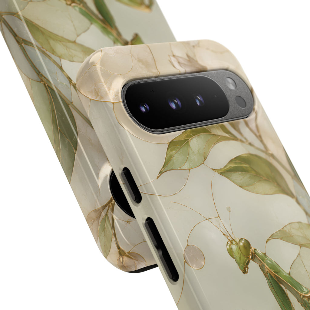 Praying Mantis Google Pixel Phone Case | Stained Glass Insect Phone Case