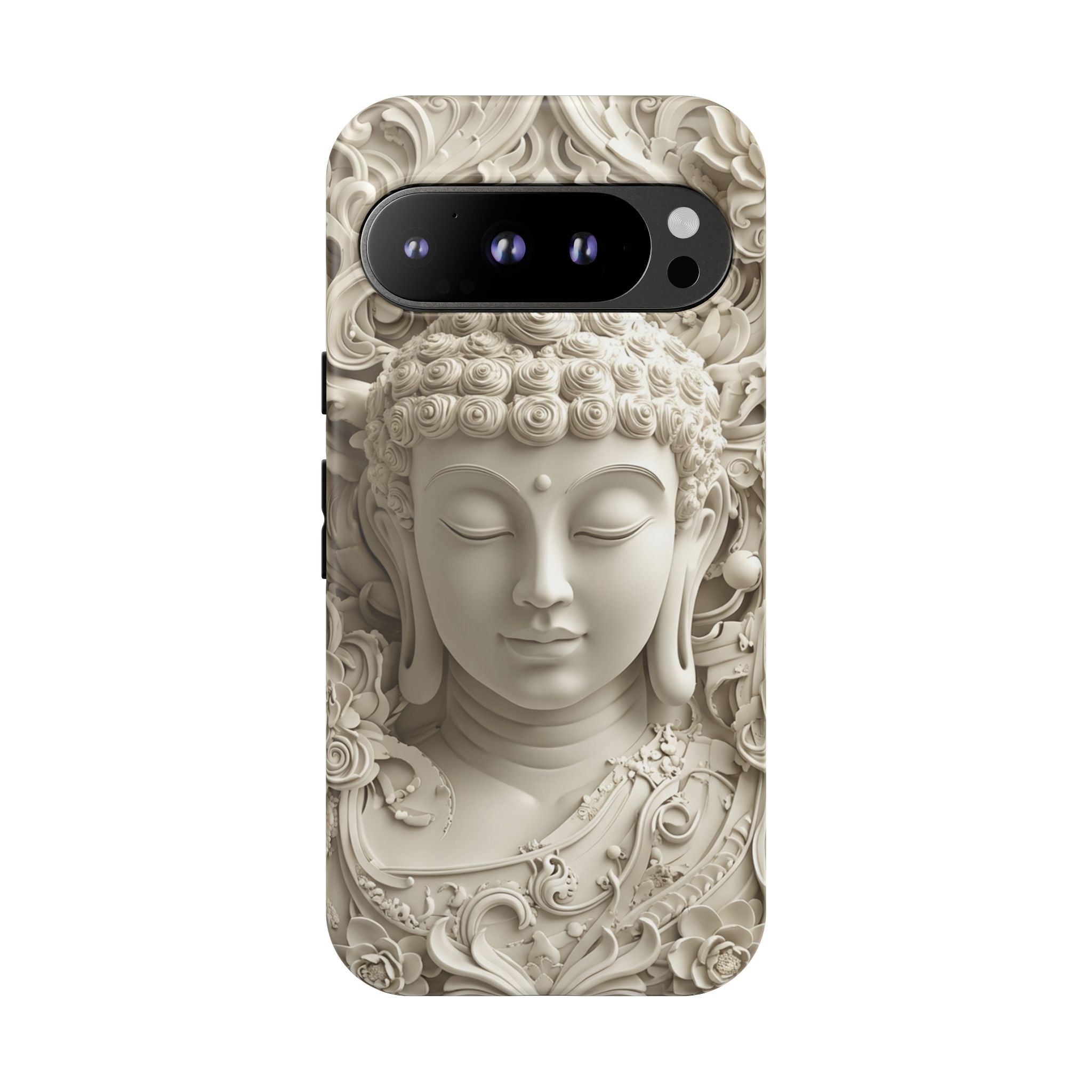 Buddha Relief Google Pixel Case — Serene Zen Protective Phone Cover