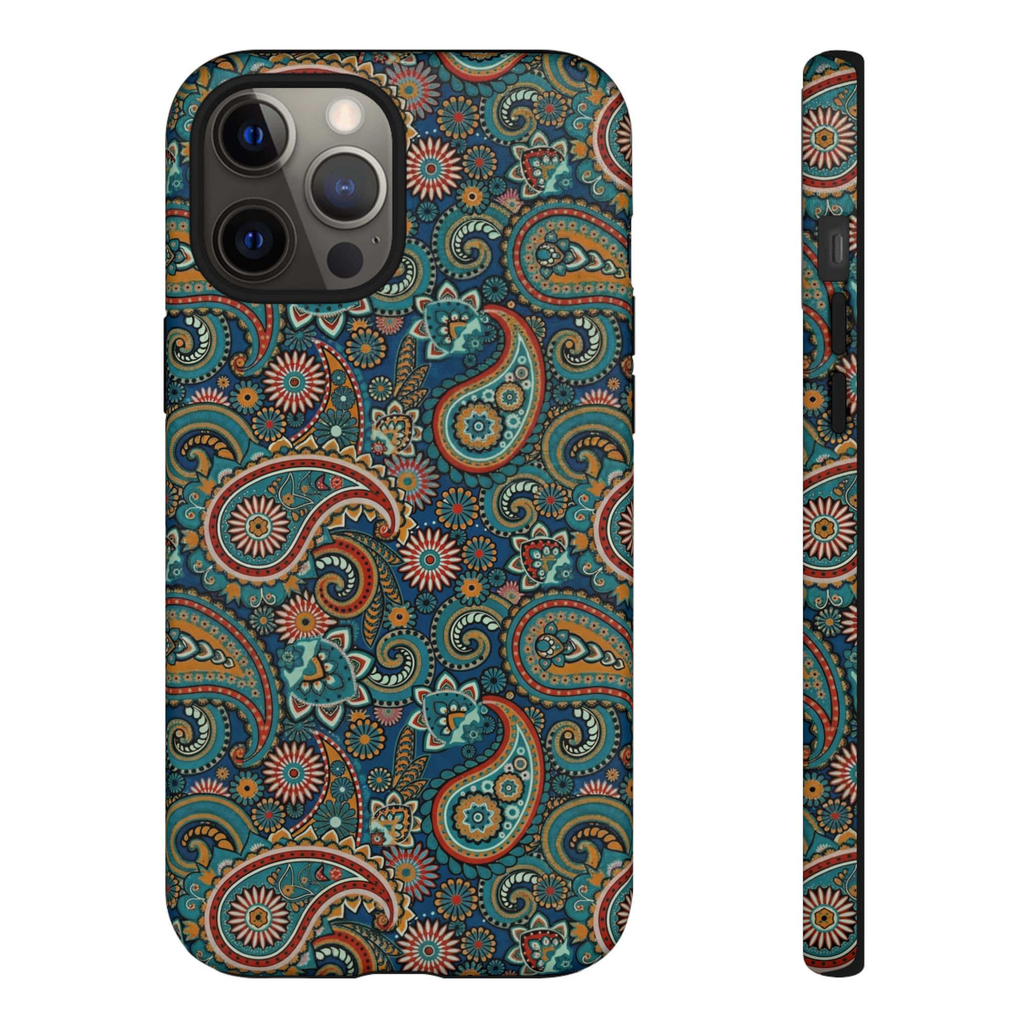 Batik Vibrant Paisley Protective Tough iPhone Case
