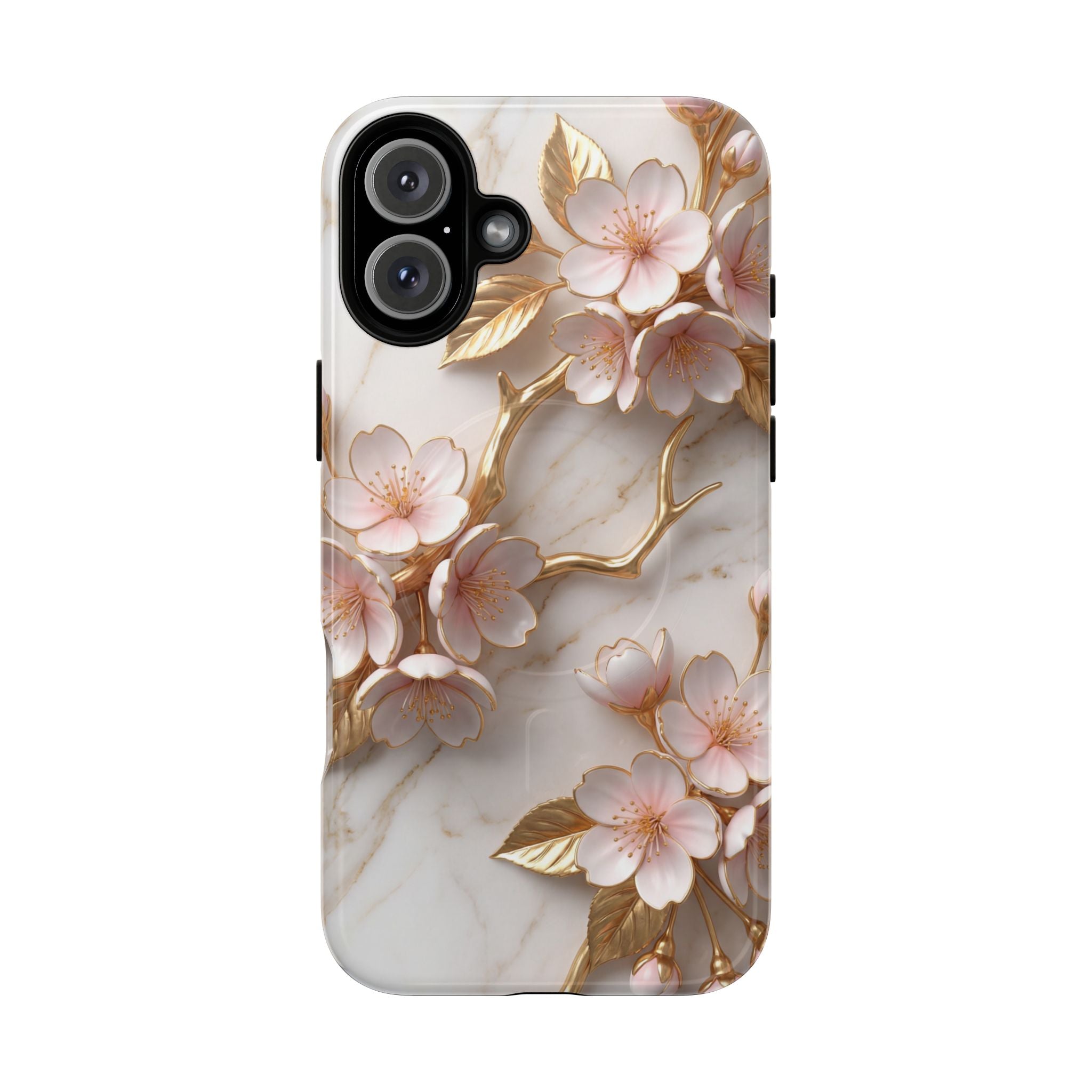 Floral Cherry Blossom MagSafe Phone Case — Tough Protective iPhone Cover