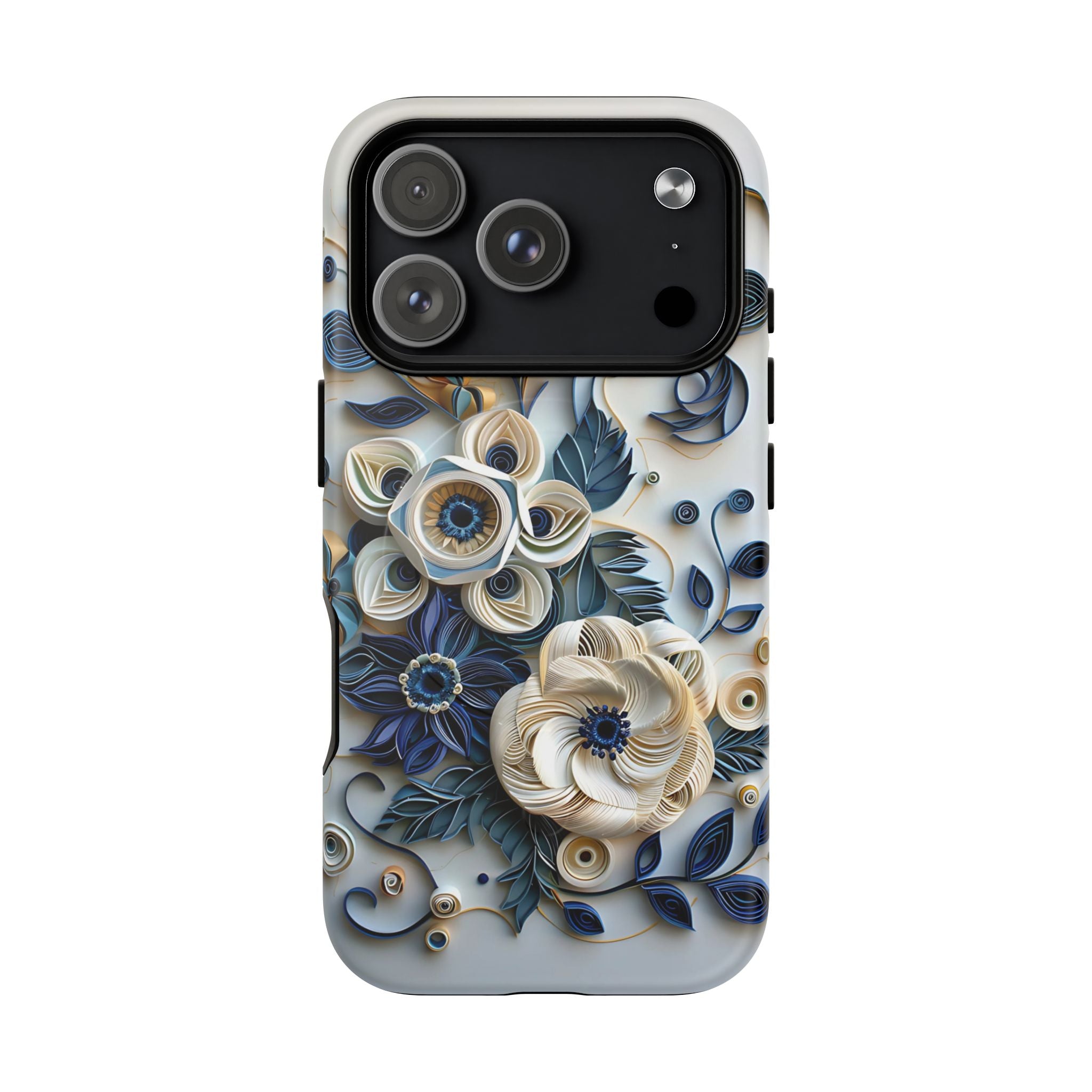Floral Quilled Art Tough MagSafe Phone Case