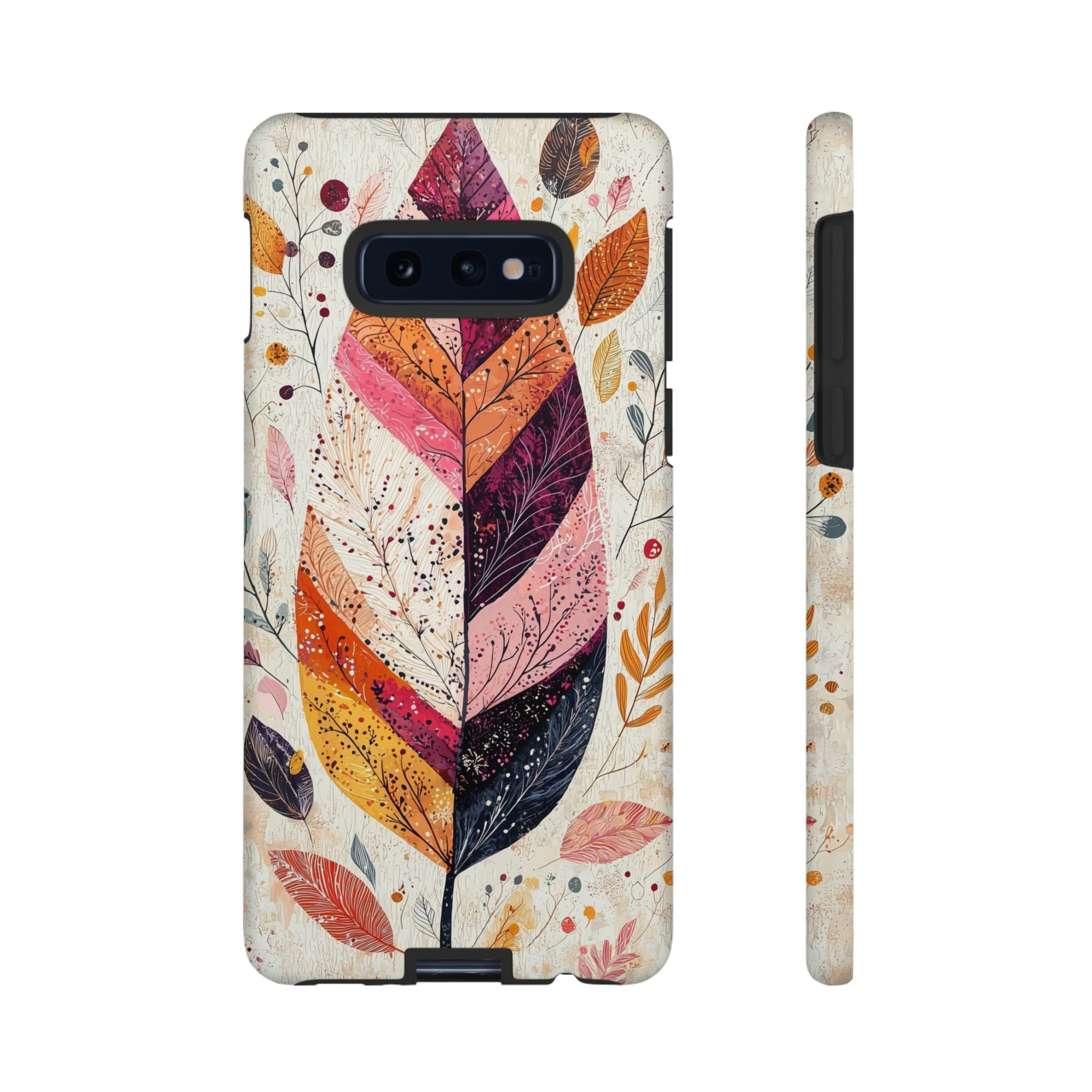 Autumn Leaf Tough Samsung Galaxy Case | Watercolour Feathered Fall Design