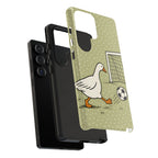 Funny Goose Soccer Samsung Galaxy Phone Case | Cute Sports Bird Cover