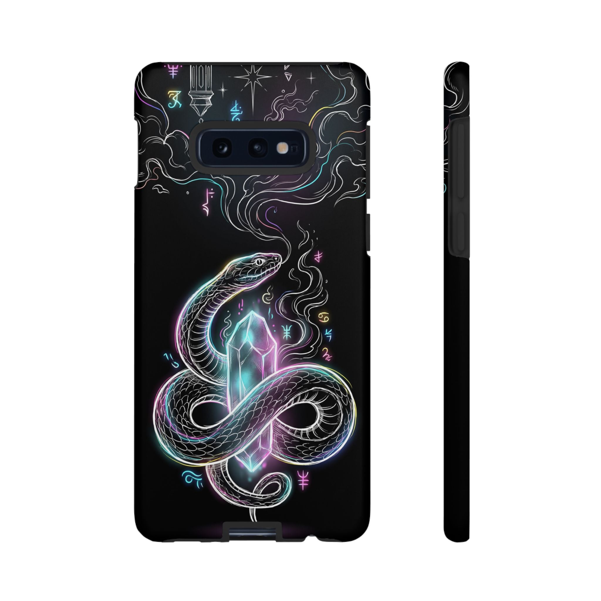 Neon Occult Mystic Snake Crystal Samsung Galaxy Phone Case