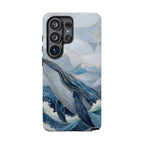Blue Whale Samsung Galaxy Phone Case | Ocean Wave Phone Case