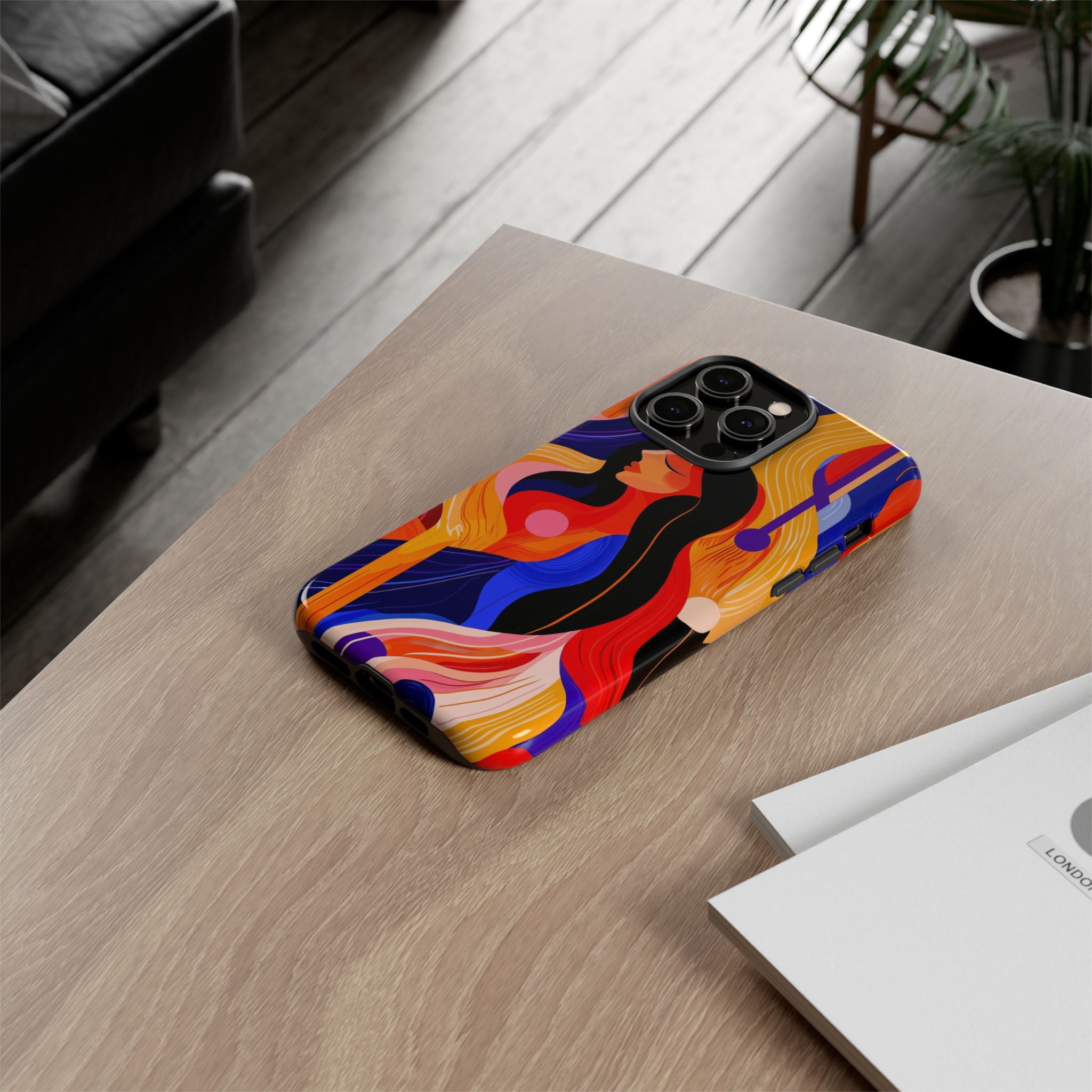Abstract Colourful Woman iPhone Tough Case | Vibrant Artistic