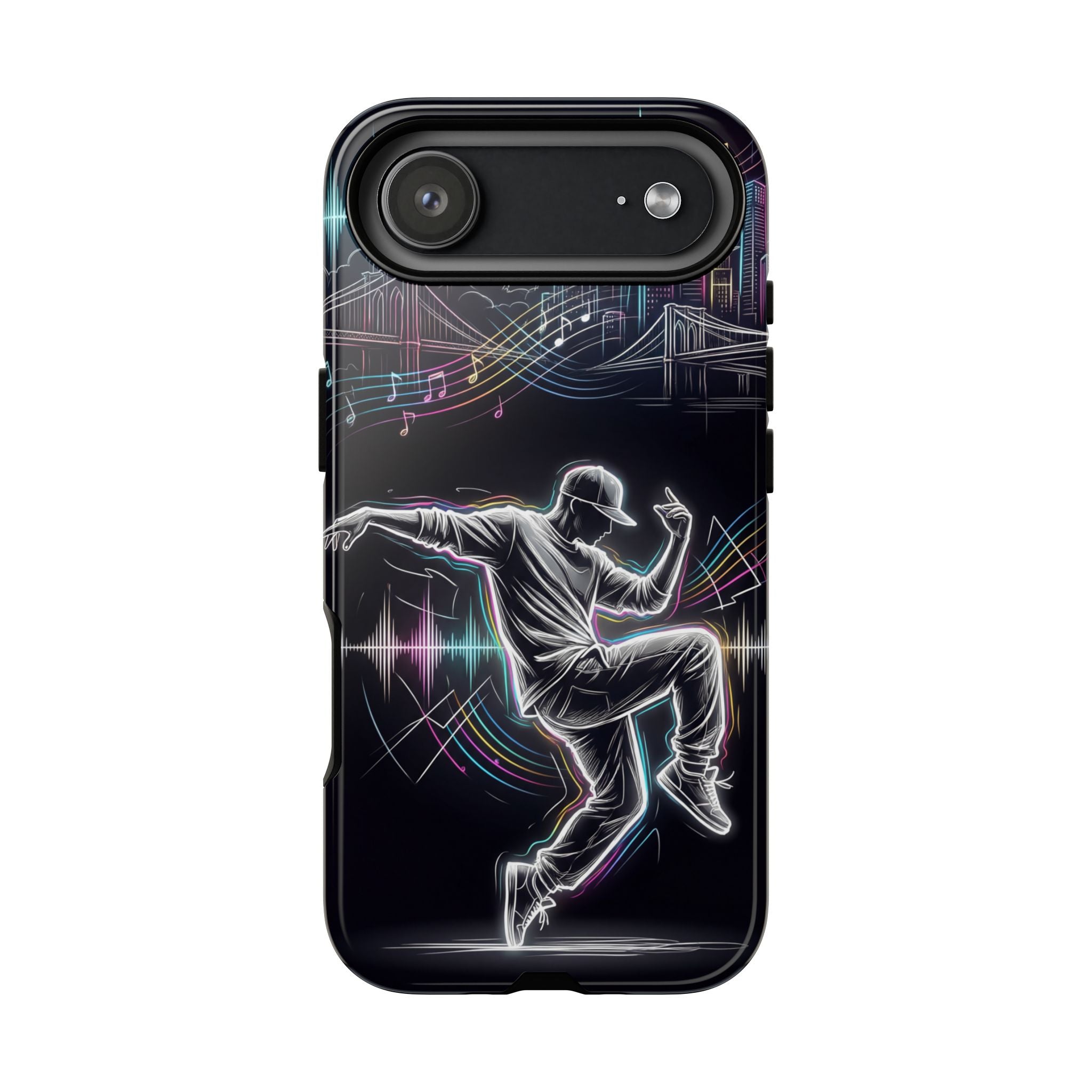 Dancer Neon Skyline iPhone Case
