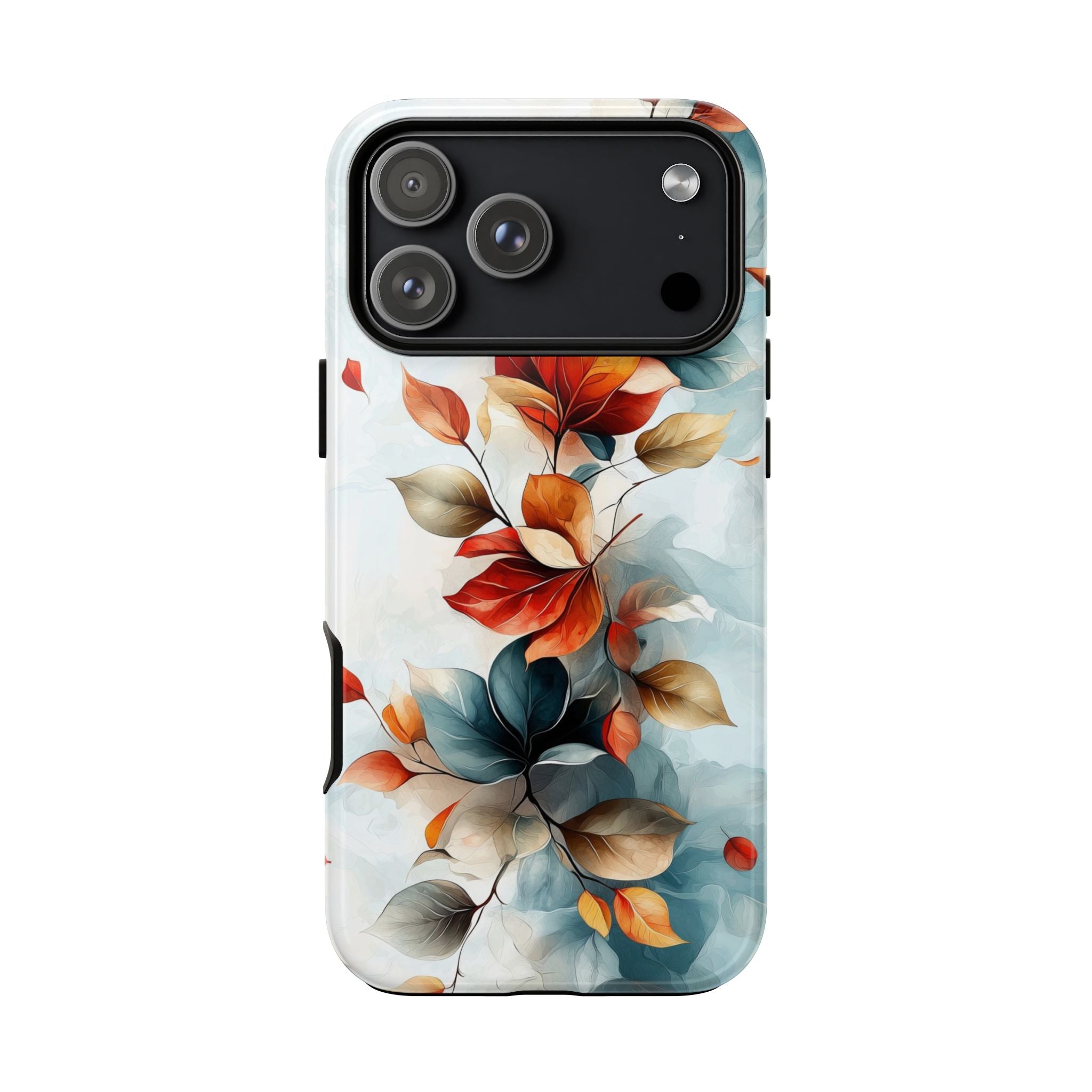 Floral Autumn Leaves Tough iPhone Case