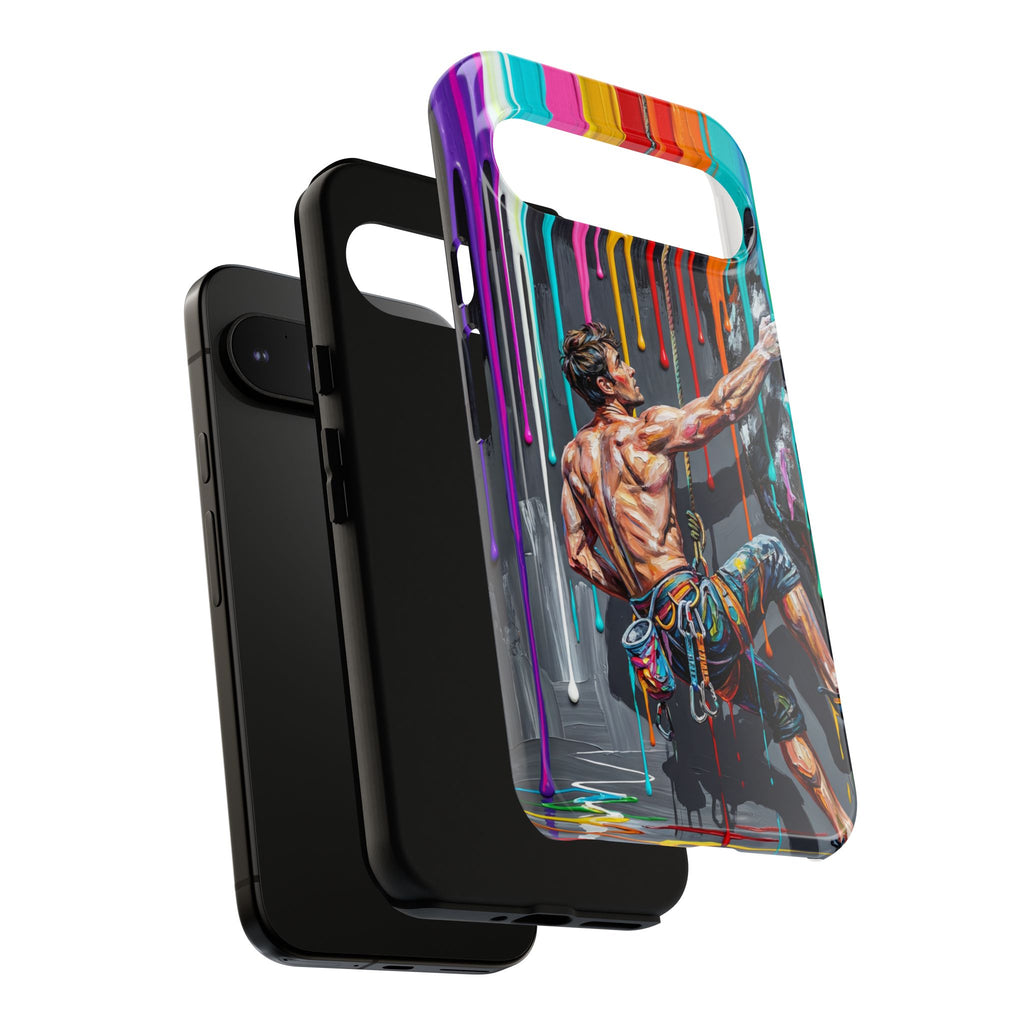 Colourful Rock Climber Art Protective Google Pixel Phone Case