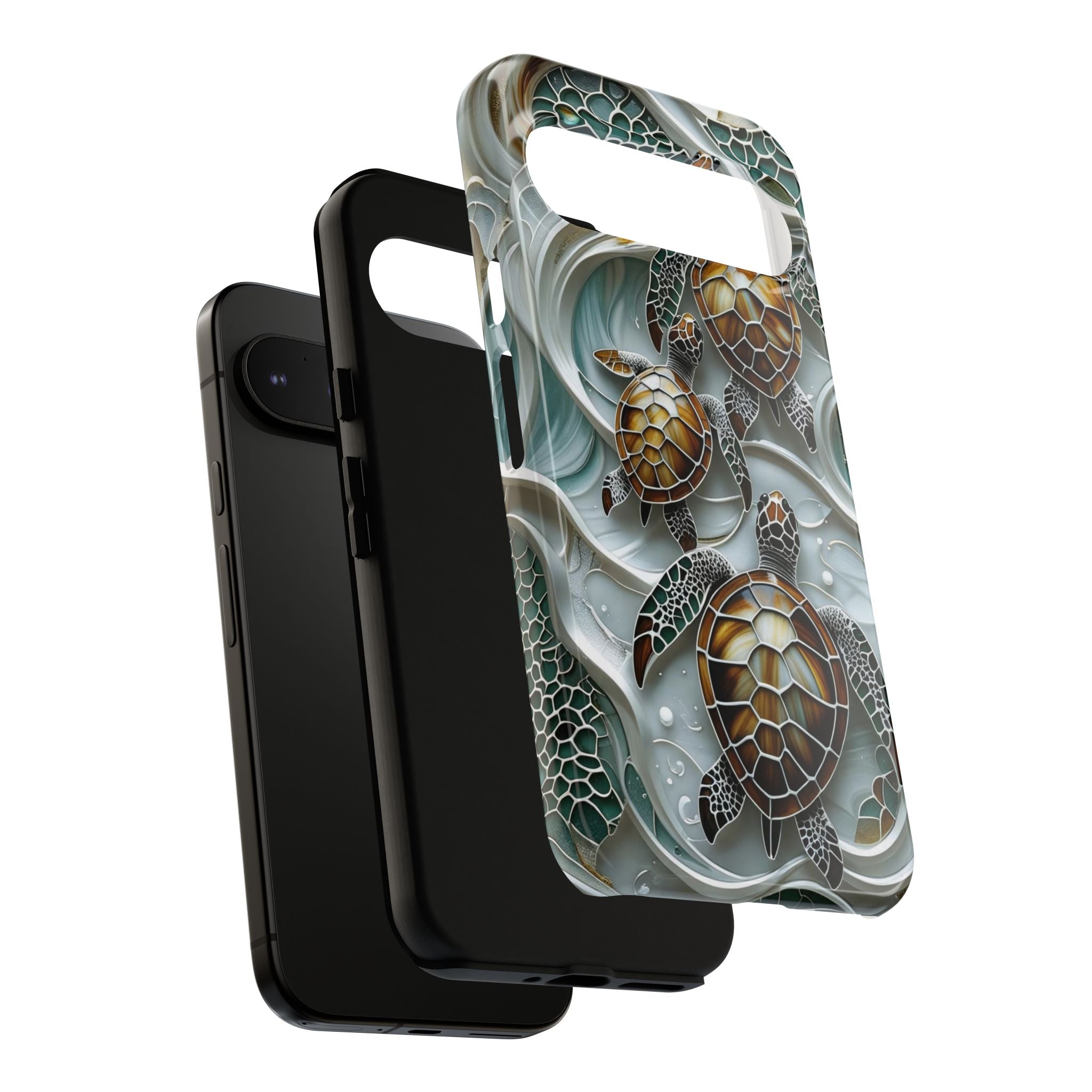 Sea Turtle Google Pixel Case — Ocean Waves Protective Phone Cover