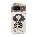 Cute Parisian Cat Girl Google Pixel Phone Case | Ballet Slippers Illustration Tough Case