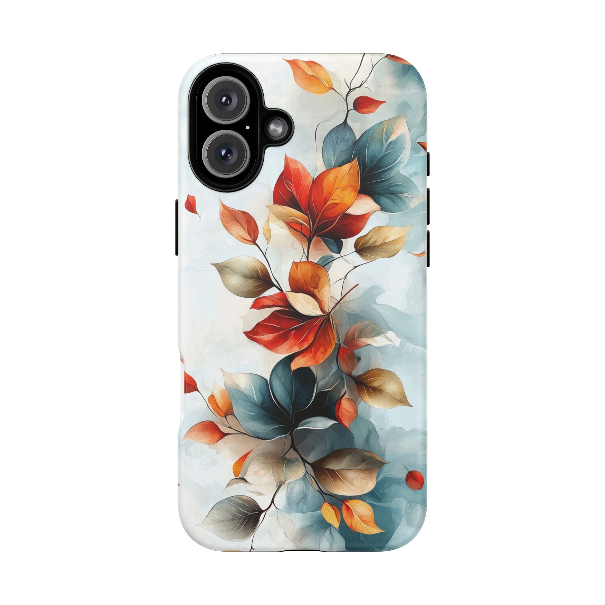 Floral Autumn Leaves Tough iPhone Case