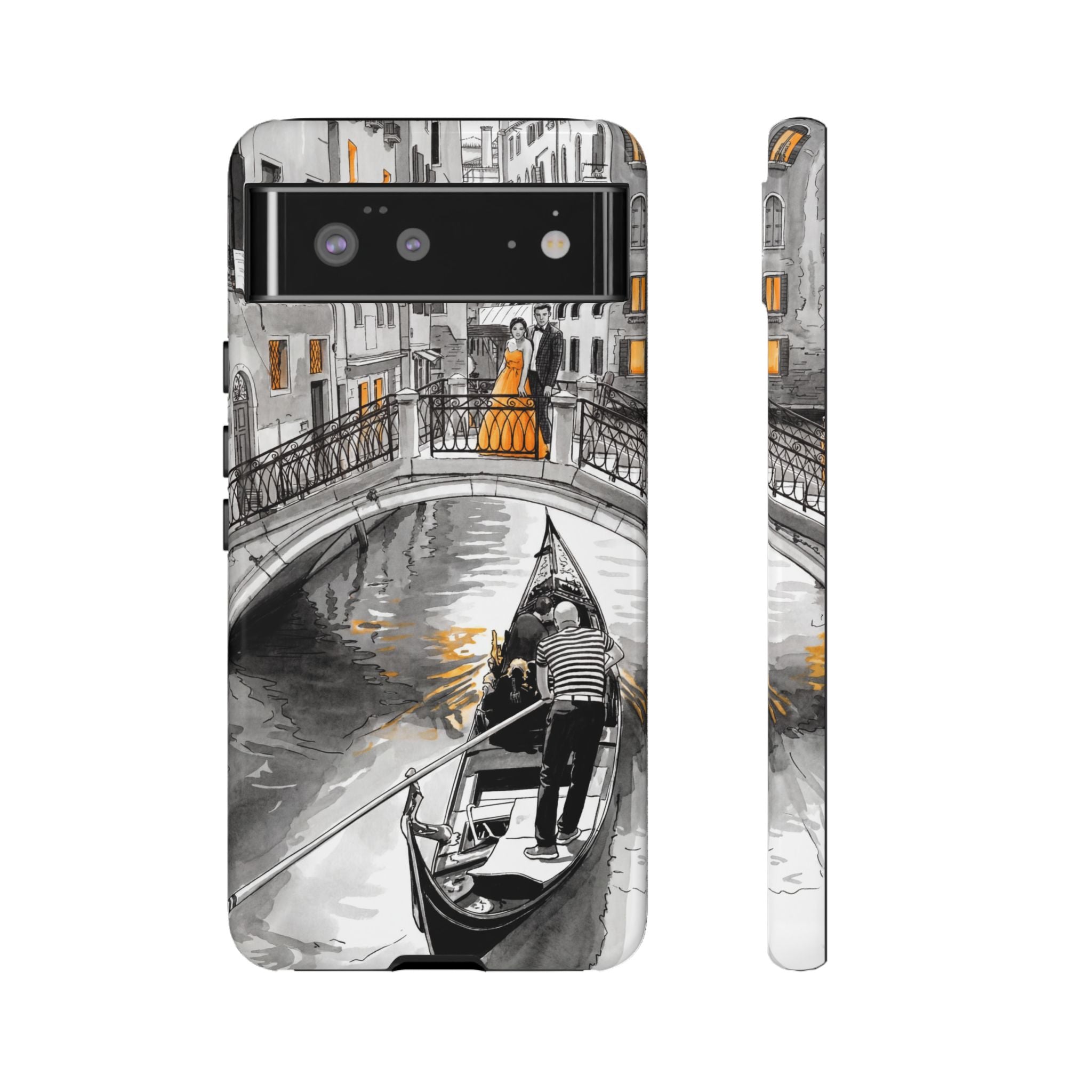 Venice Gondola Google Pixel Case | Romantic Canal Scene Protective Case